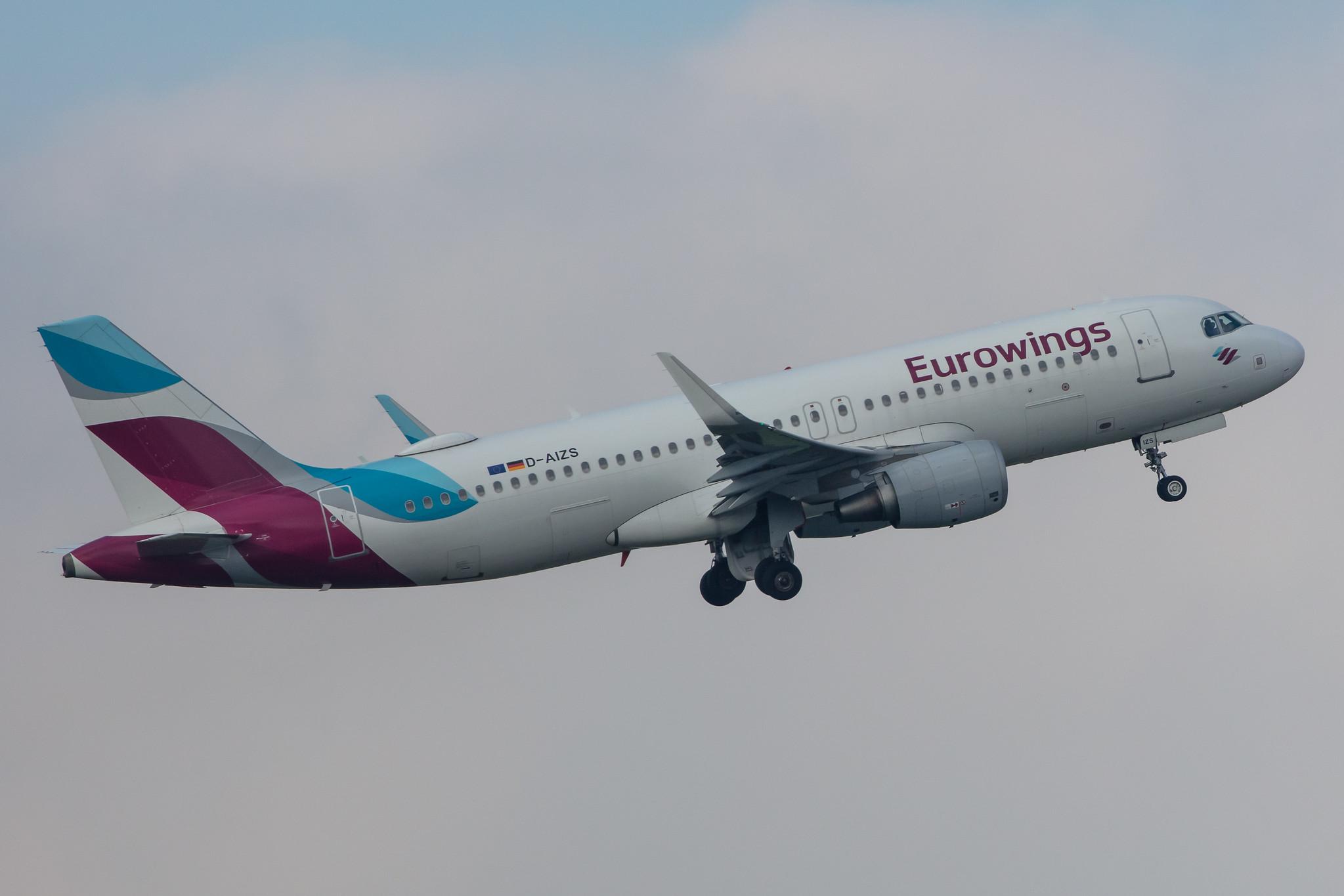 Hamburg Airport: Eurowings (EW / EWG) |  Airbus A320-214 A320 | D-AIZS | MSN 5557