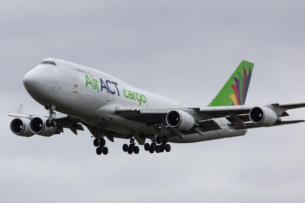 Frankfurt Airport: AirACT (9T / RUN) |  Boeing 747-481(BDSF) B744 | TC-ACG | MSN 25641