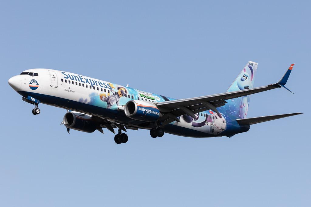 Frankfurt Airport: SunExpress (XQ / SXS) |  Livery: Shaun das Schaf - UFO-Alarm Livery |  Boeing 737-8HC B738 | TC-SNU | MSN 40756