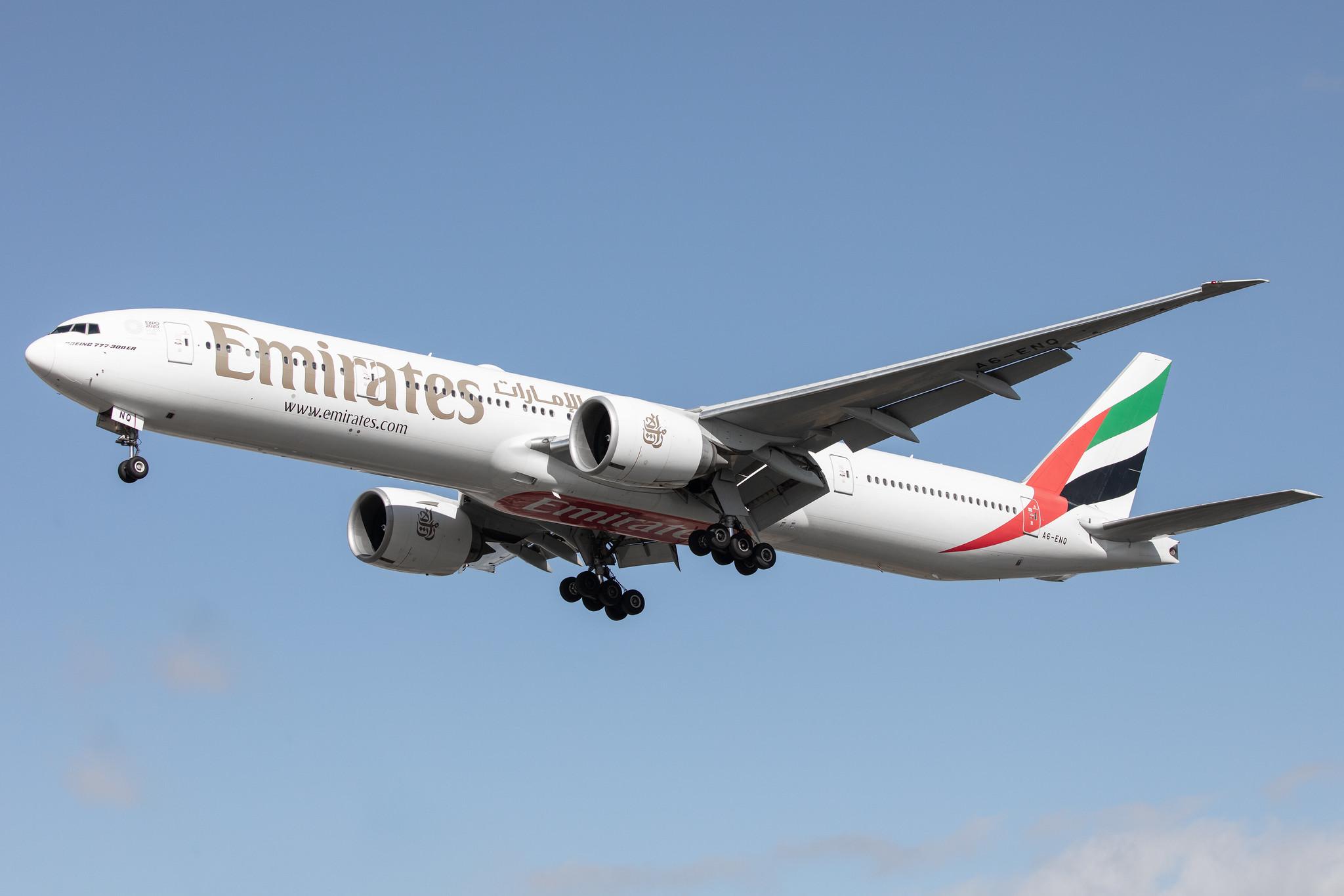 Frankfurt Airport: Emirates (EK / UAE) |  Boeing 777-31H(ER) B77W | A6-ENQ | MSN 41363