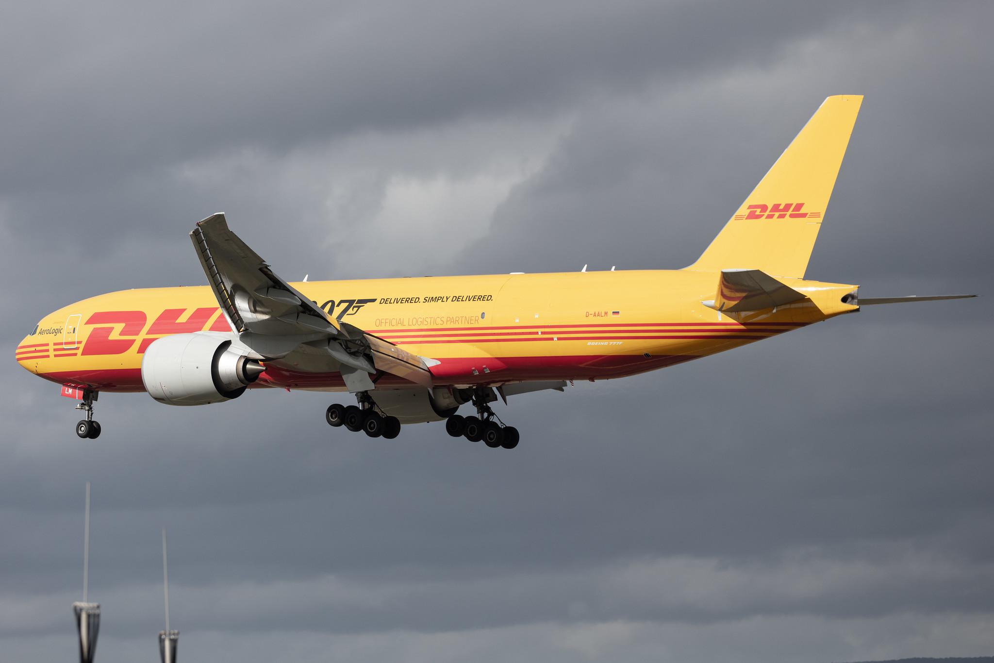 Frankfurt Airport: DHL (D0 / DHK) | Operator: AeroLogic |  Boeing 777-F B77L | D-AALM | MSN 66082