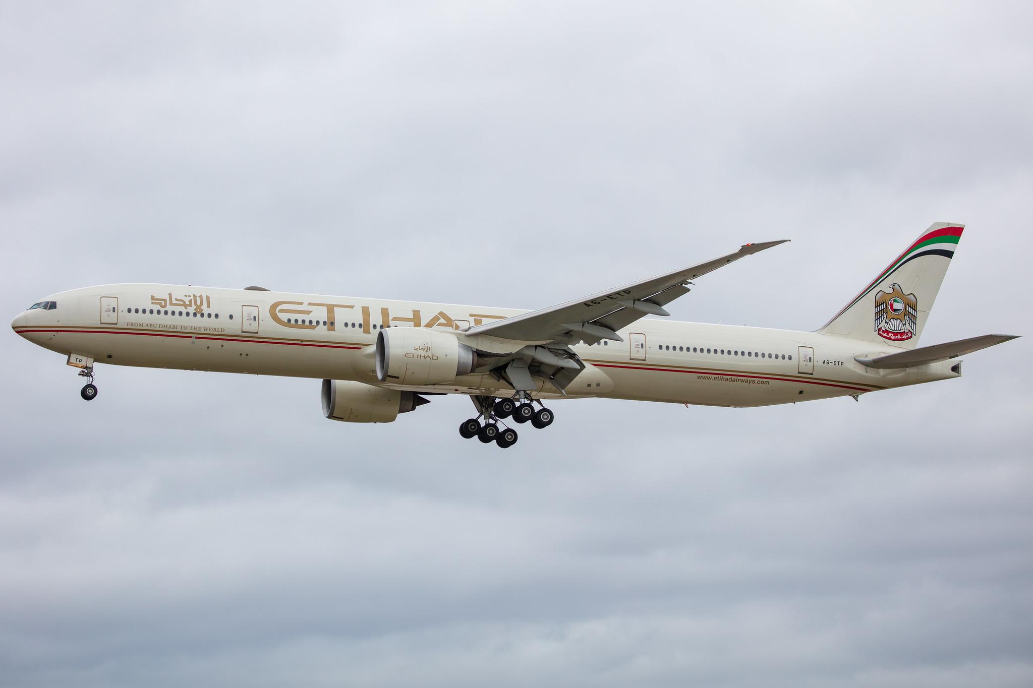 Frankfurt Airport: Etihad Airways (EY / ETD) |  Boeing 777-3FX(ER) B77W | A6-ETP | MSN 41699