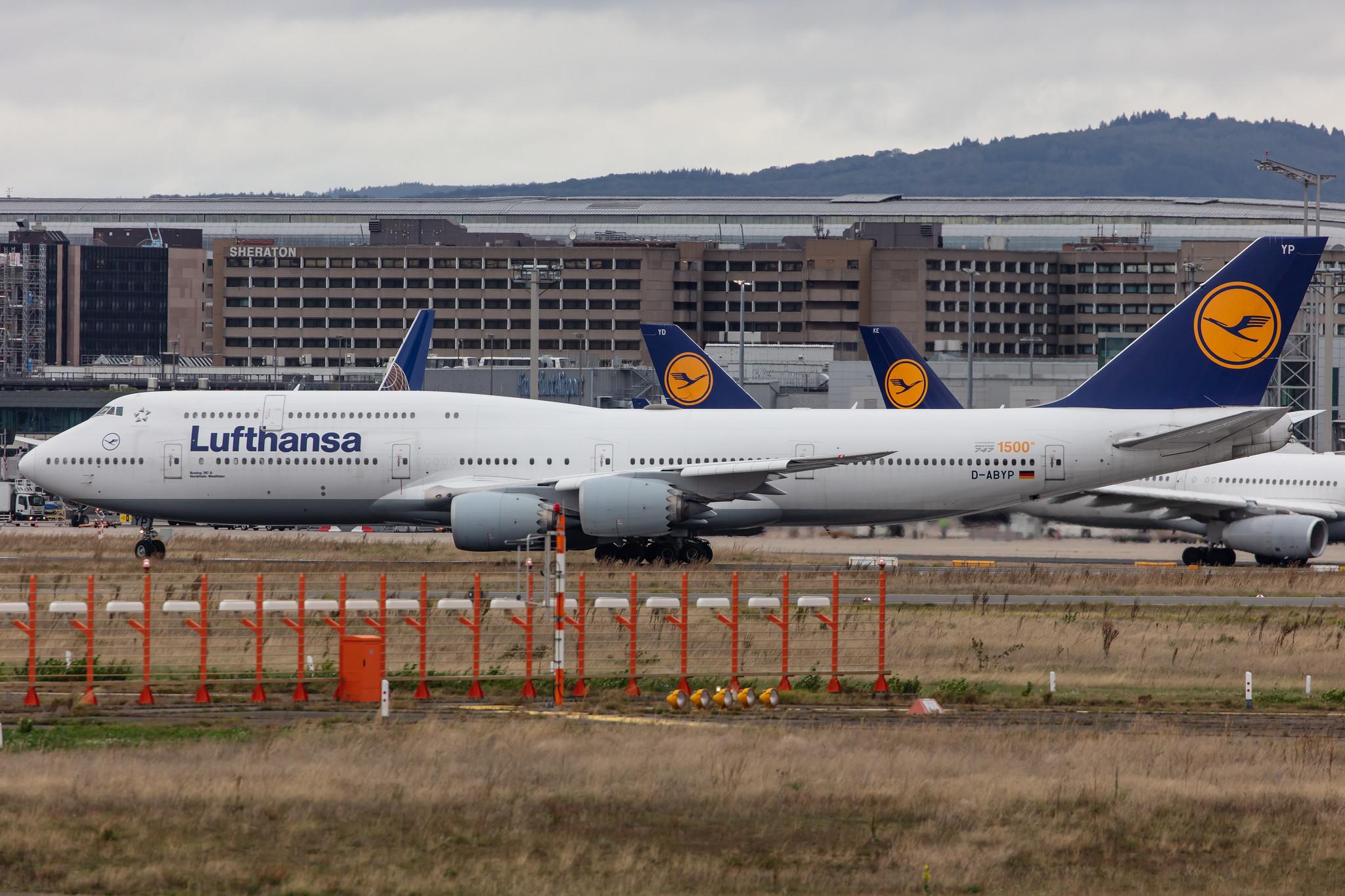 Frankfurt Airport: Lufthansa (LH / DLH) |  Boeing 747-830 B748 | D-ABYP | MSN 37839