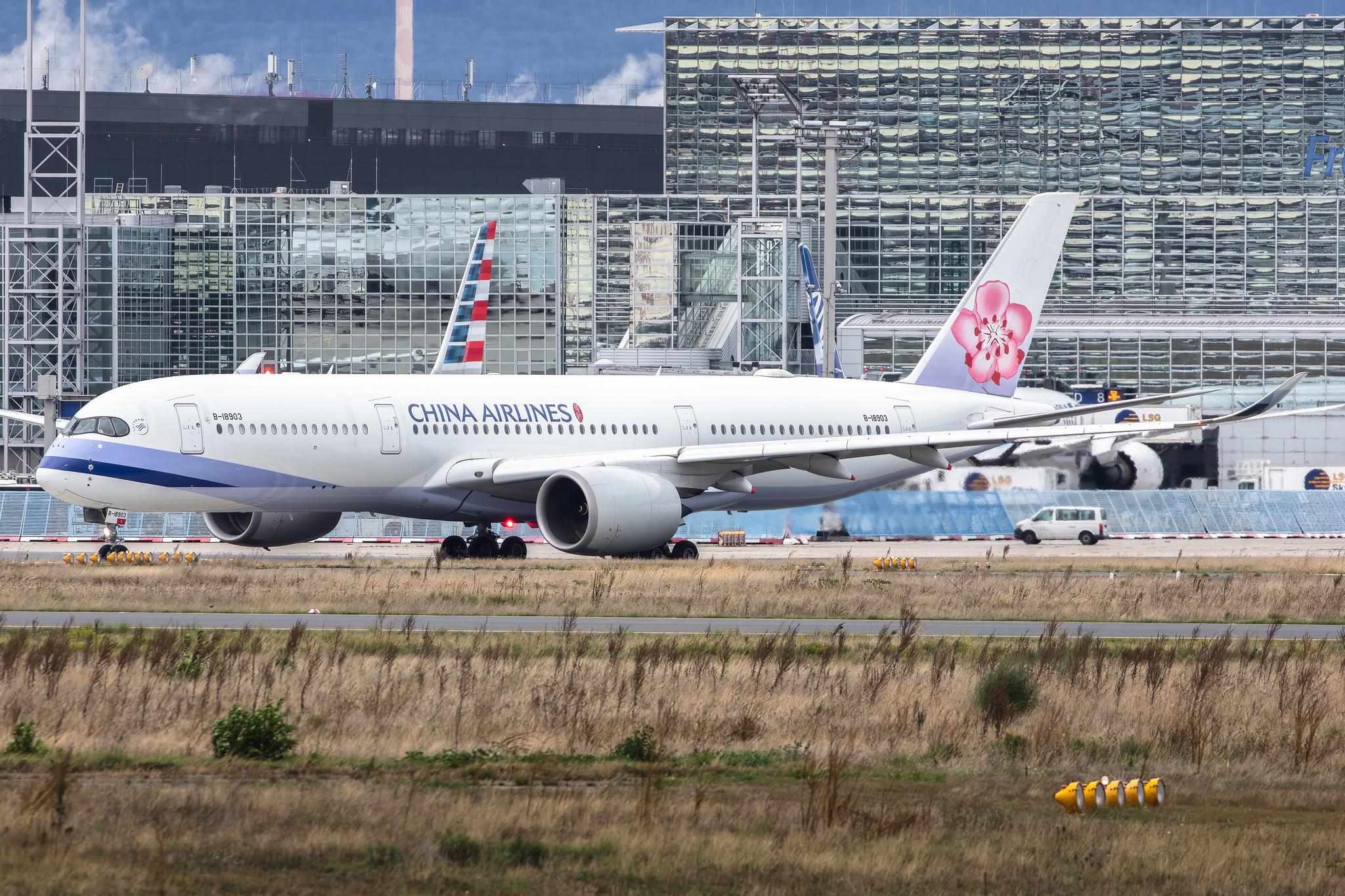 Frankfurt Airport: China Airlines (CI / CAL) |  Airbus A350-941 A359 | B-18903 | MSN 066