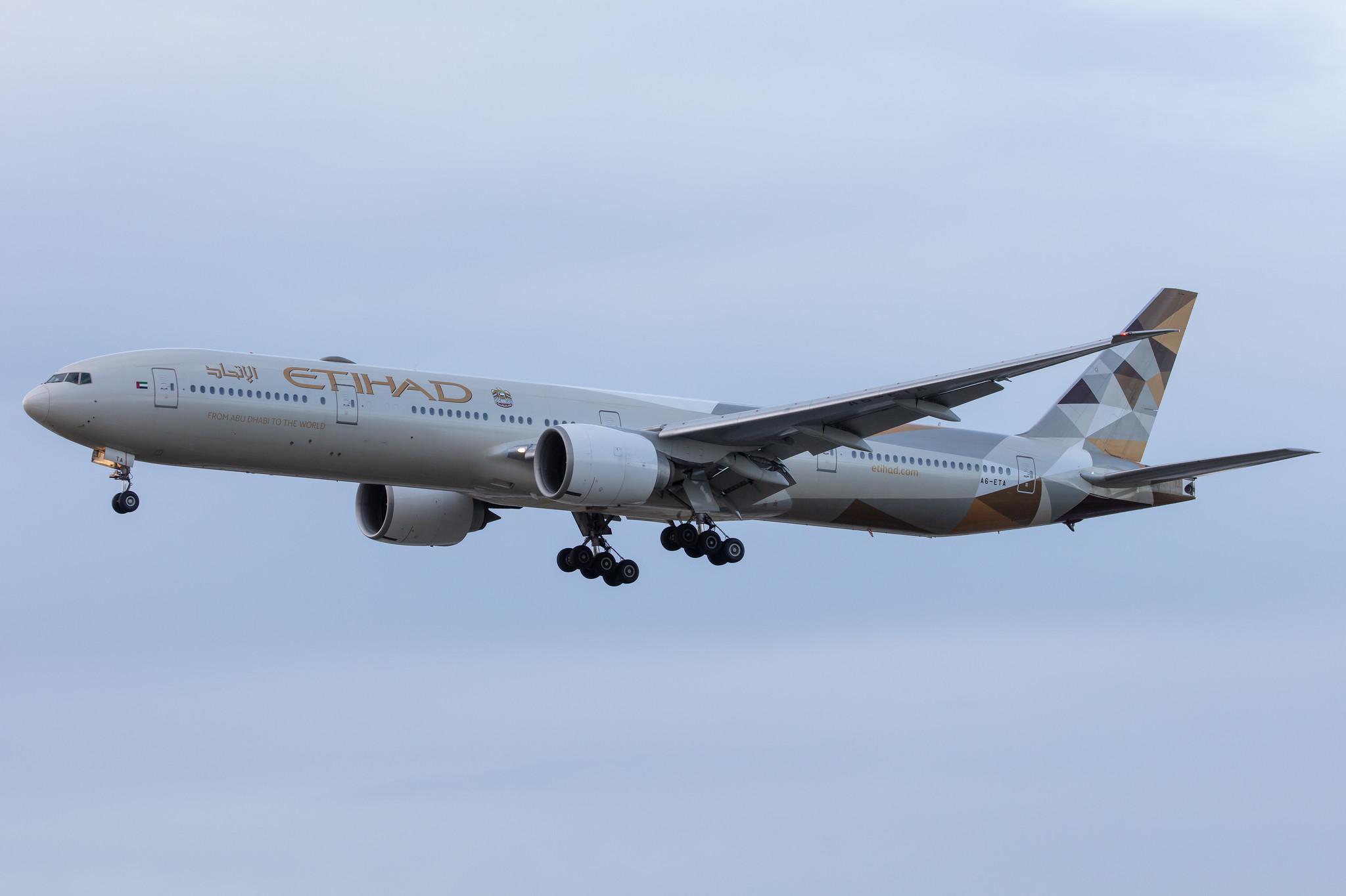 Frankfurt Airport: Etihad Airways (EY / ETD) |  Boeing 777-3FX(ER) B77W | A6-ETA | MSN 34597