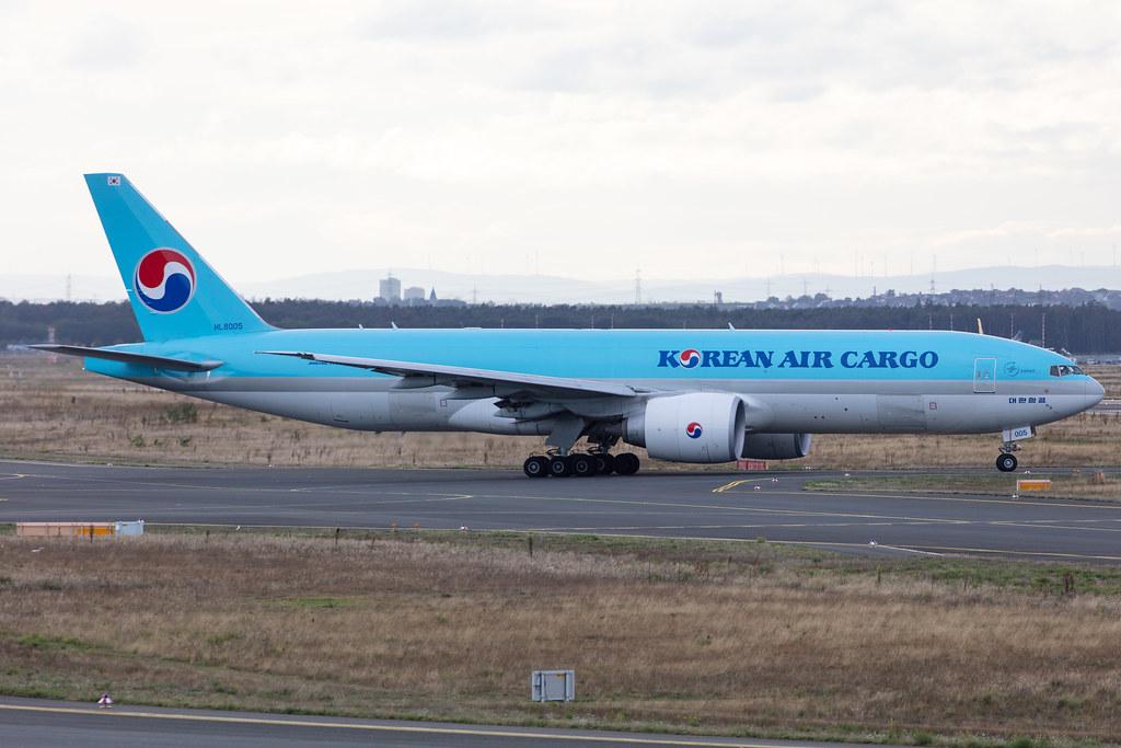 Frankfurt Airport: Korean Air Cargo (KE / KAL) | Operator: Korean Air |  Boeing 777-FB5 B77L | HL8005 | MSN 37642