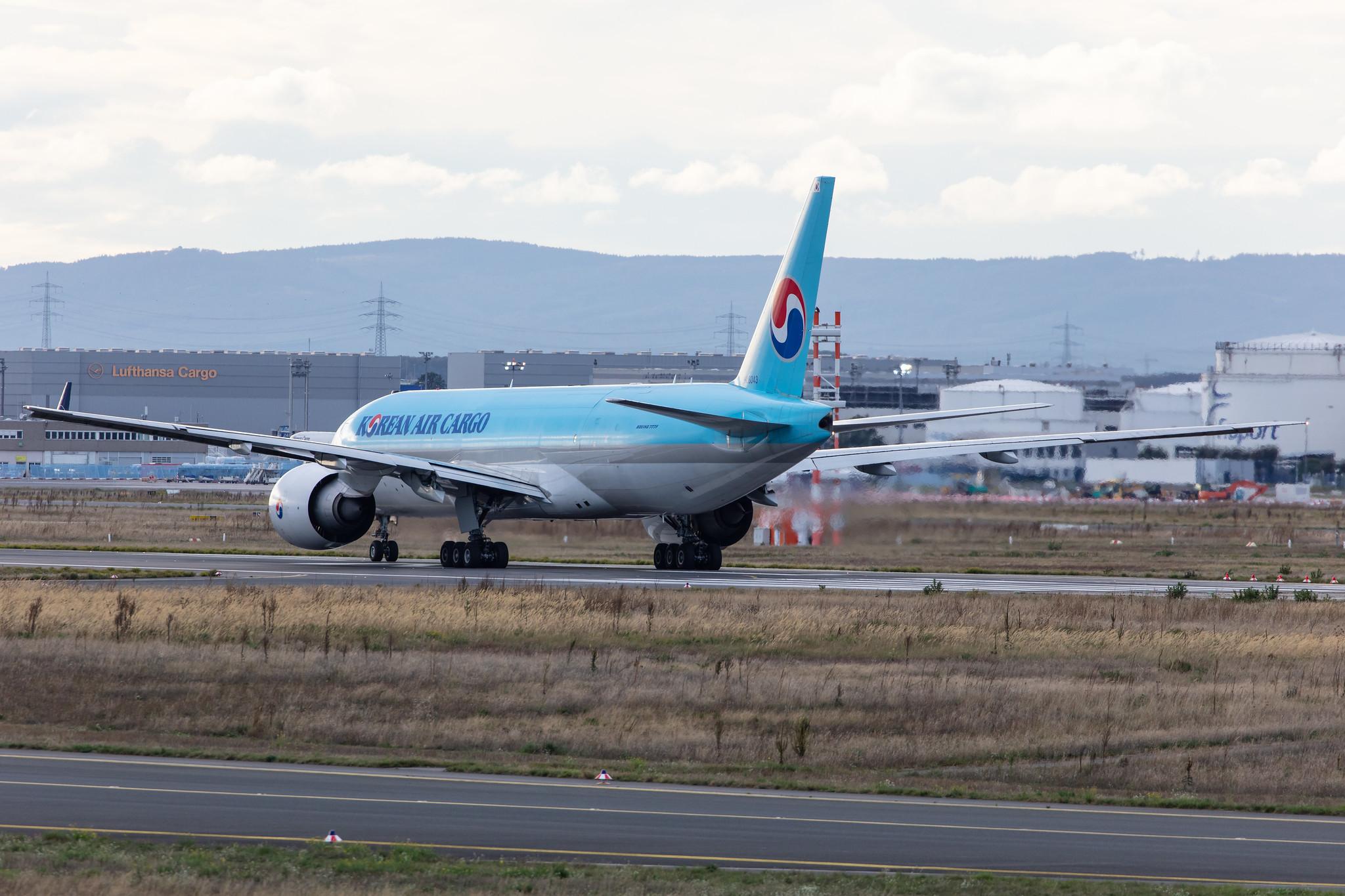 Frankfurt Airport: Korean Air Cargo (KE / KAL) | Operator: Korean Air |  Boeing 777-FB4 B77L | HL8043 | MSN 62693