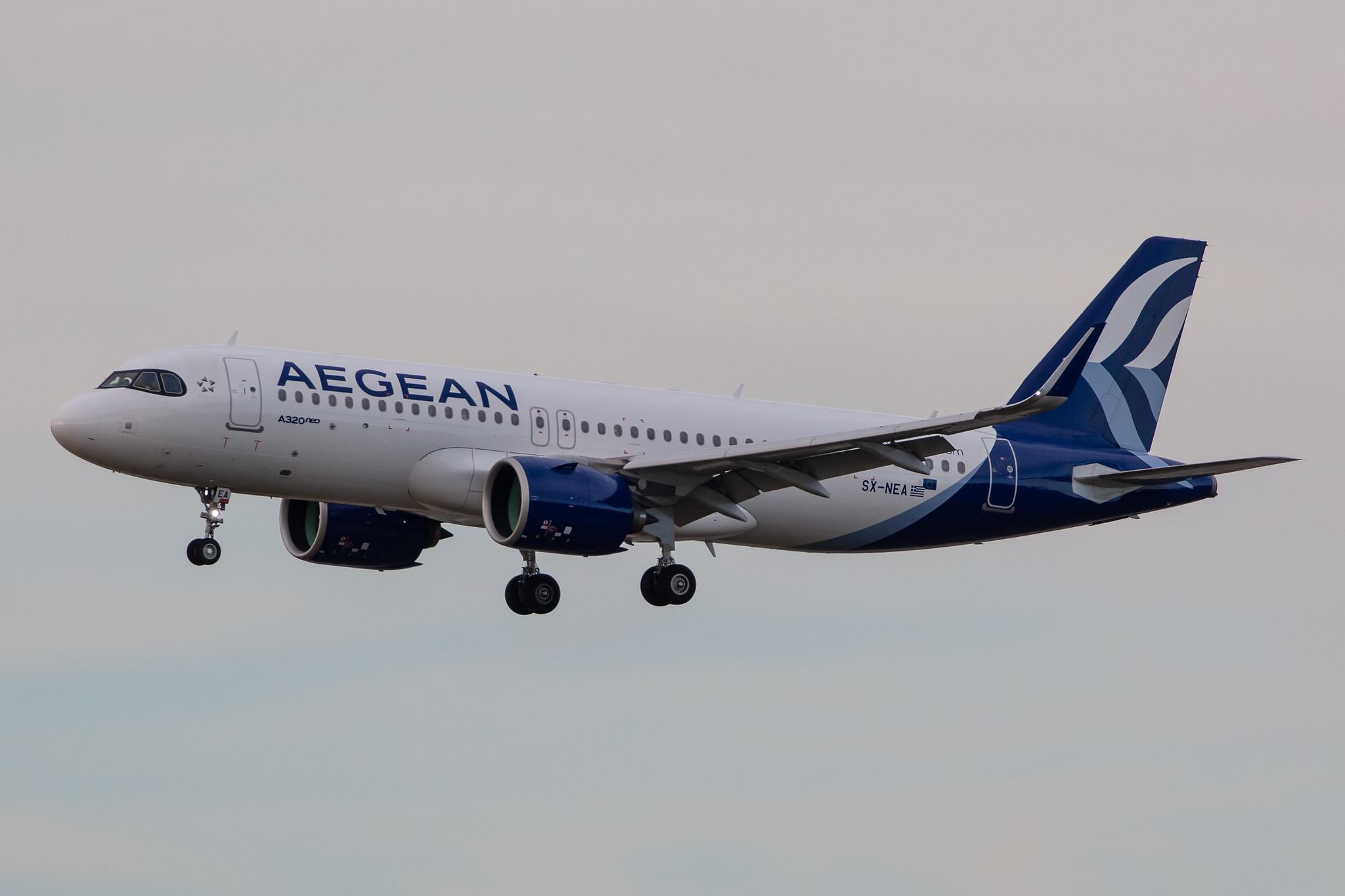 Frankfurt Airport: Aegean Airlines (A3 / AEE) |  Airbus A320-271N A20N | SX-NEA | MSN 9497