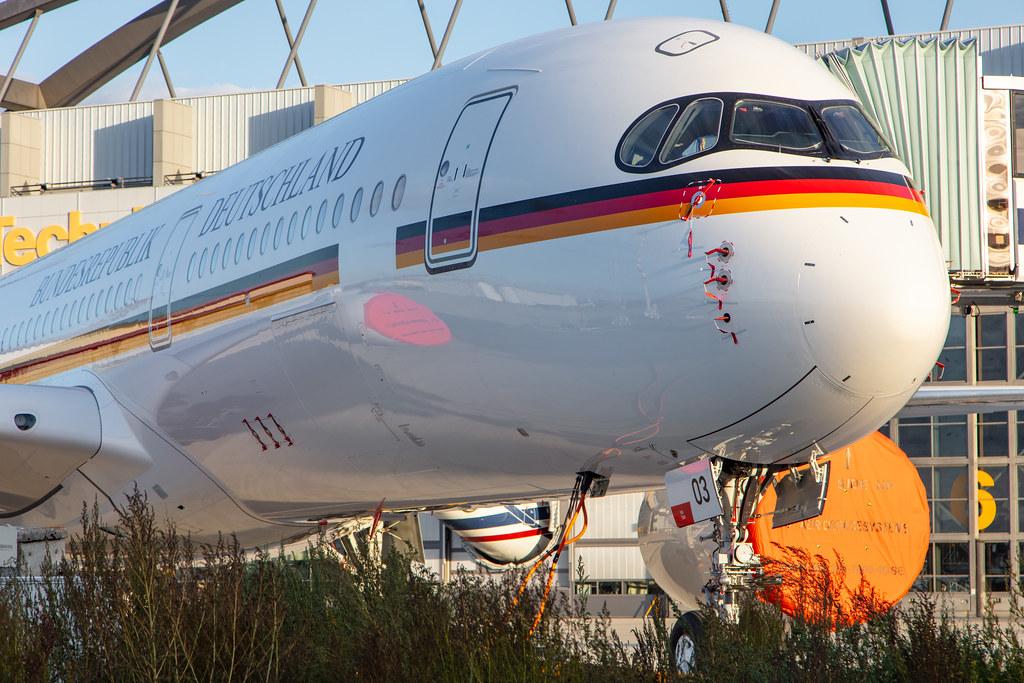 Hamburg Airport: Hamburg Airport: German Air Force (/ GAF) | Airbus A350-941 A359 | D-AGAF (10+03) | MSN 416