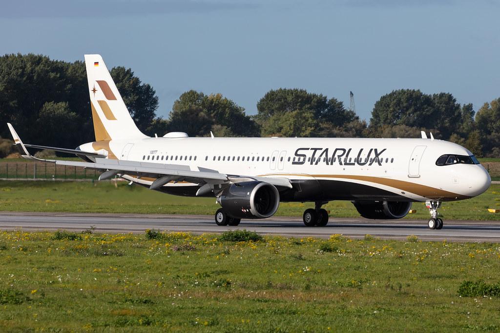 Hamburg Finkenwerder: STARLUX (JX / SJX) | Operator: Starlux Airlines |  Airbus A321-252NX A21N | D-AYAG | MSN 10077