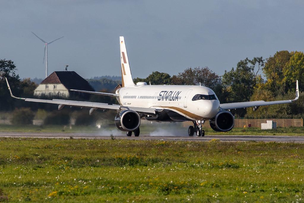 Hamburg Finkenwerder: STARLUX (JX / SJX) | Operator: Starlux Airlines |  Airbus A321-252NX A21N | D-AYAG | MSN 10077