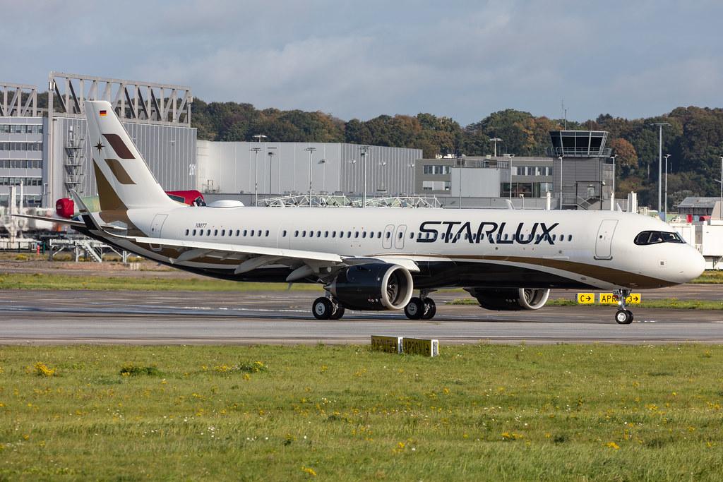 Hamburg Finkenwerder: STARLUX (JX / SJX) | Operator: Starlux Airlines |  Airbus A321-252NX A21N | D-AYAG | MSN 10077