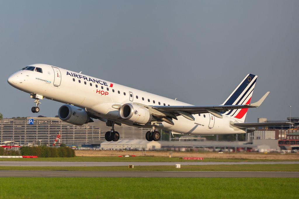 Hamburg Airport: Air France (AF / AFR) | Operator: Air France Hop |  Embraer E190STD E190 | F-HBLO | MSN 19000770