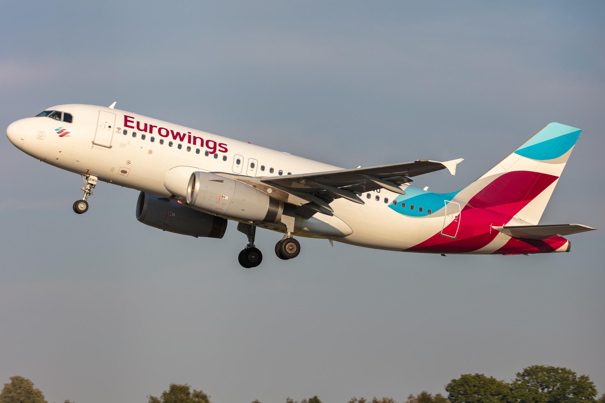 Hamburg Airport: Eurowings (EW / EWG) |  Airbus A319-132 A319 | D-AGWU | MSN 5457