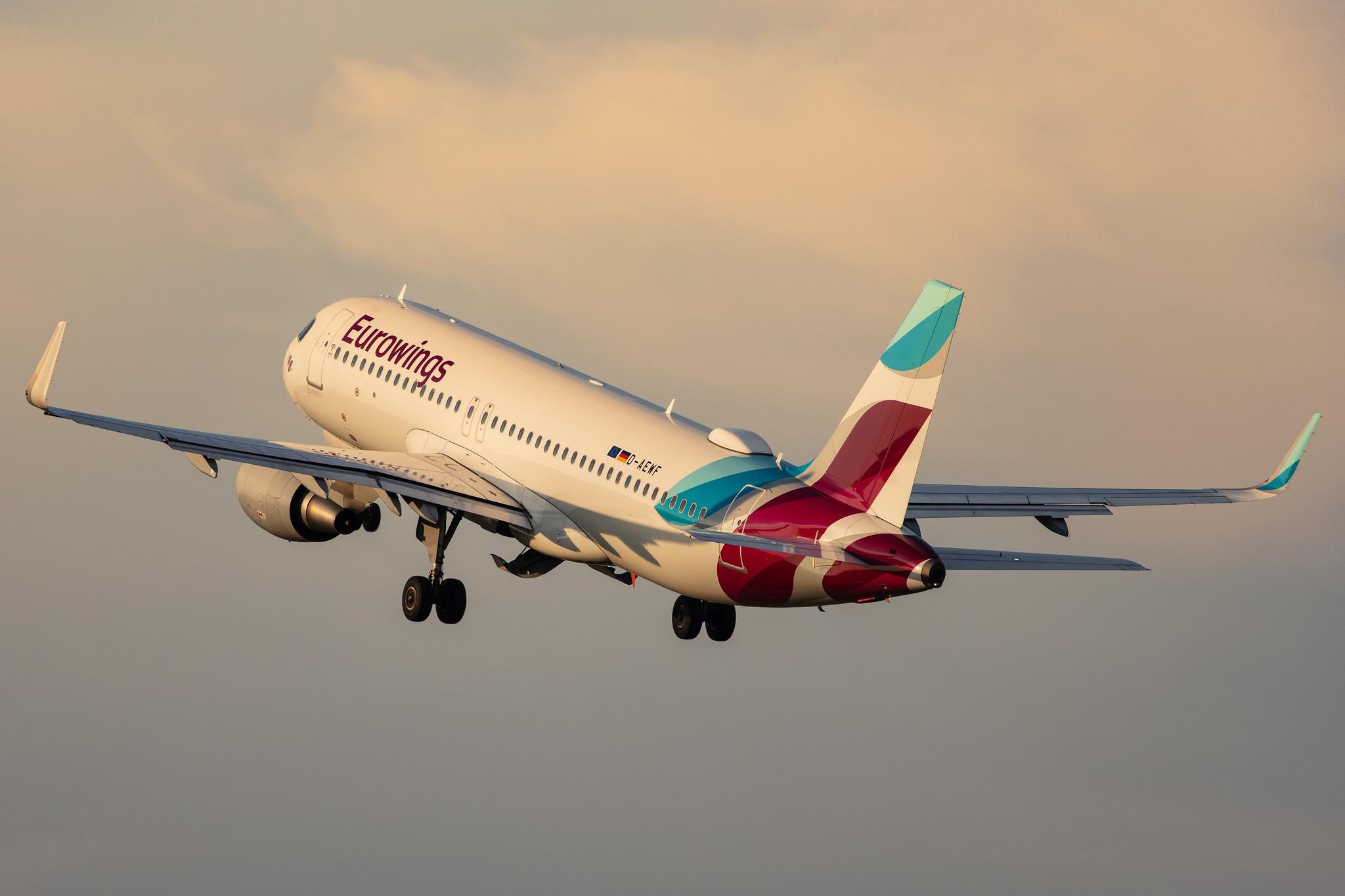 Hamburg Airport: Eurowings (EW / EWG) |  Airbus A320-214 A320 | D-AEWF | MSN 7087