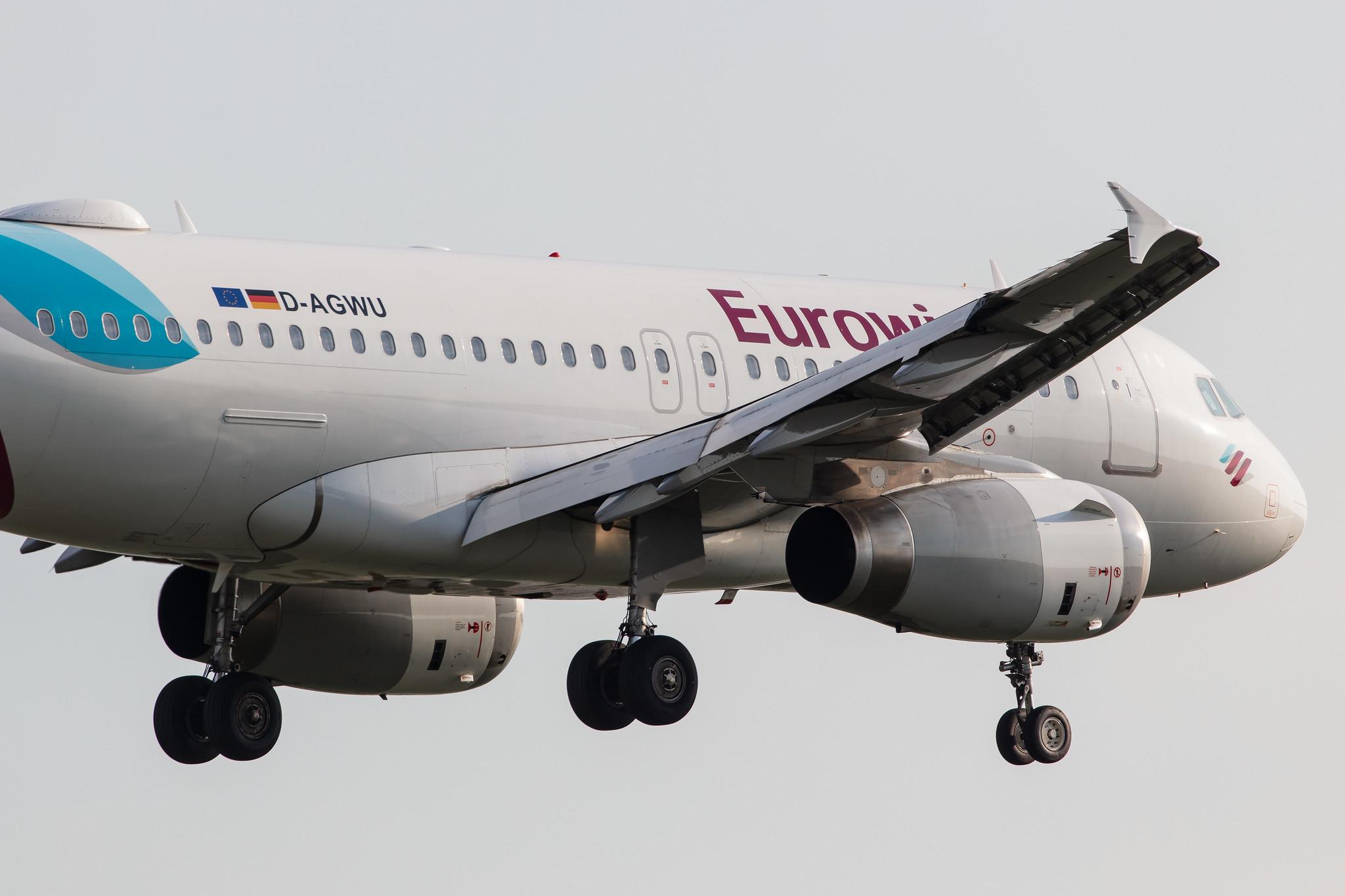 Hamburg Airport: Eurowings (EW / EWG) |  Airbus A319-132 A319 | D-AGWU | MSN 5457