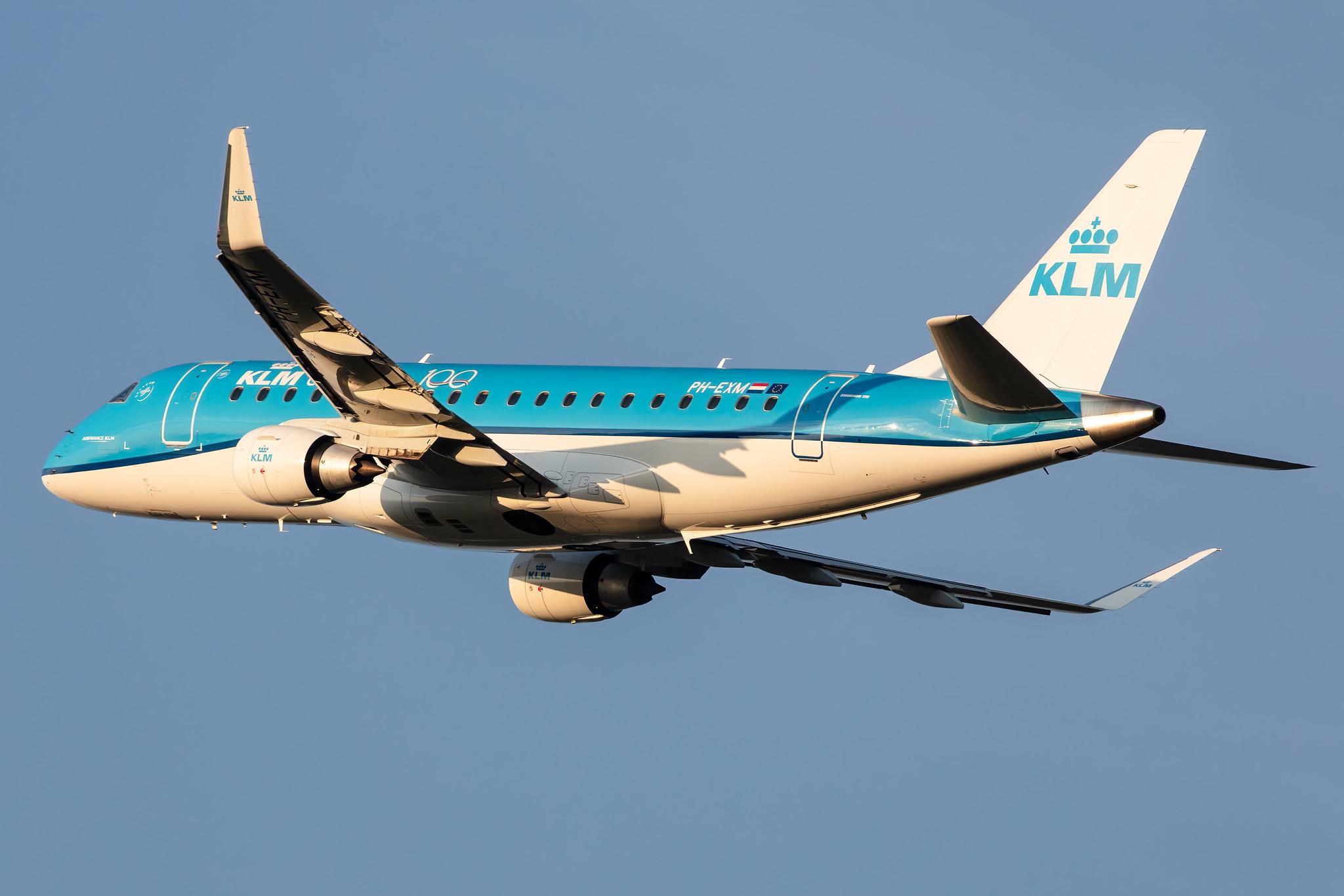 Hamburg Airport: KLM (KL / KLM) | Operator: KLM Cityhopper |  Embraer E175STD E75L | PH-EXM | MSN 17000639