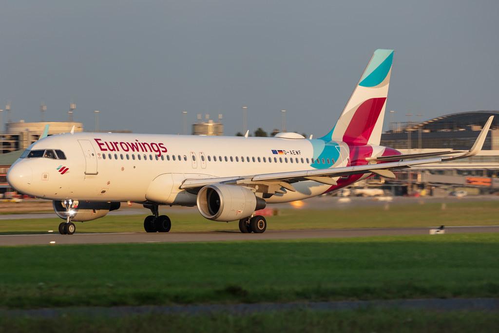 Hamburg Airport: Eurowings (EW / EWG) |  Airbus A320-214 A320 | D-AEWF | MSN 7087