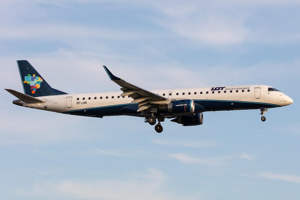 Hamburg Airport: LOT (LO / LOT) |  Embraer E195AR E195 | SP-LNN | MSN 19000413