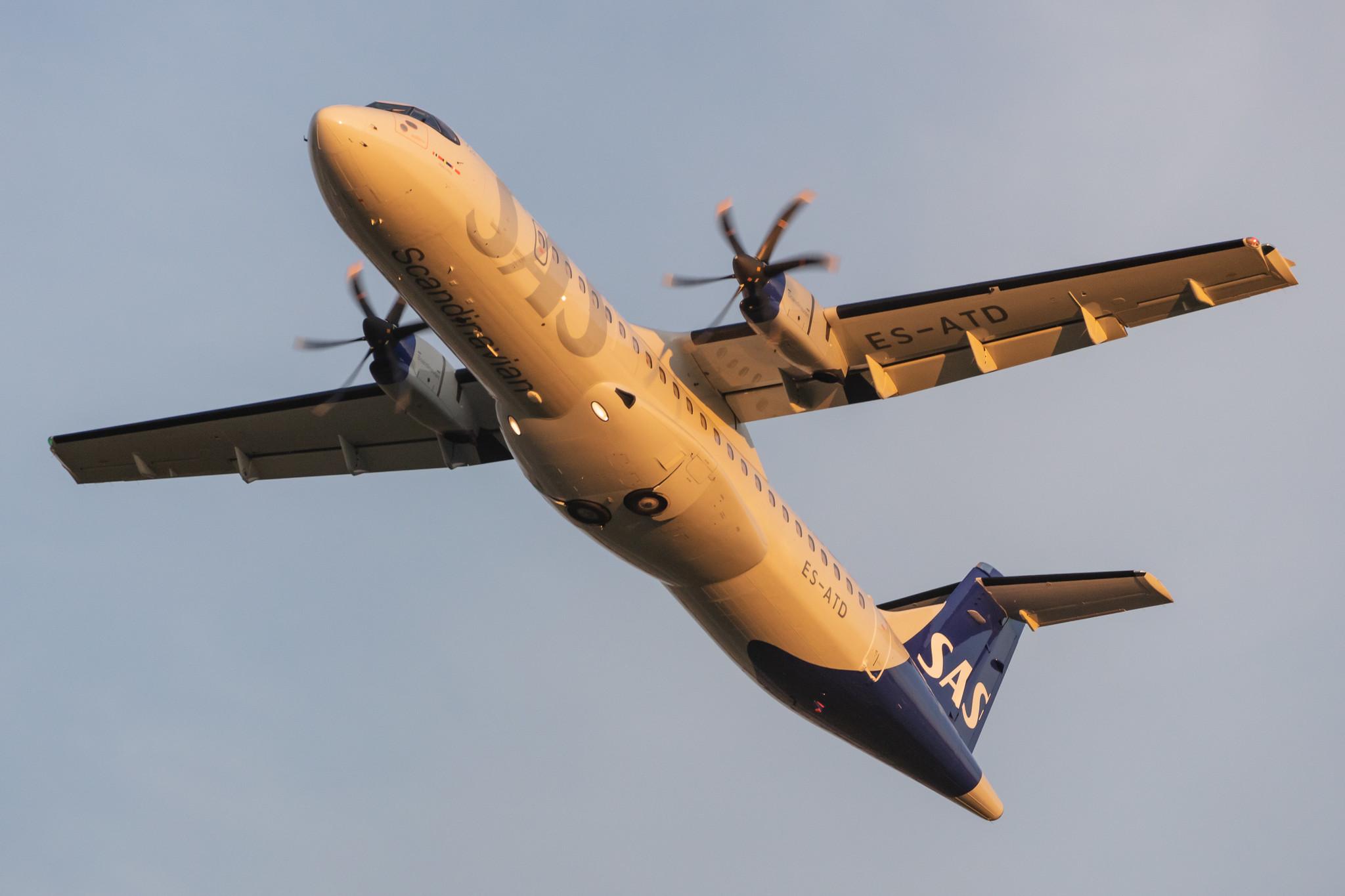 Hamburg Airport: SAS (SK / SAS) | Operator: Xfly |  ATR 72-600 AT76 | ES-ATD | MSN 1165