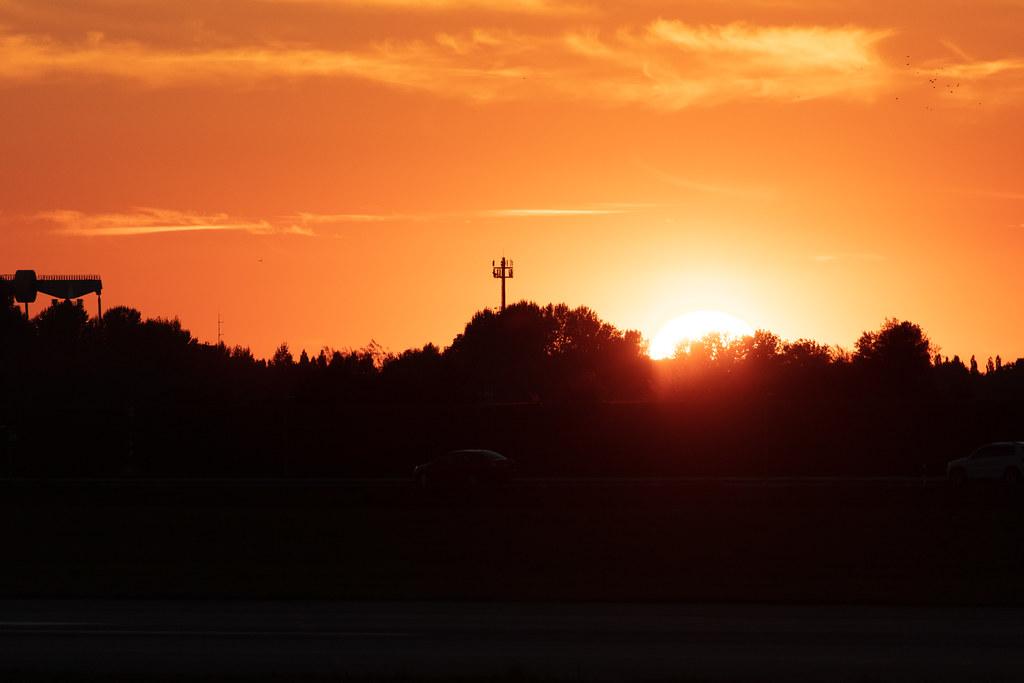 Hamburg Finkenwerder: Sonnenuntergang |