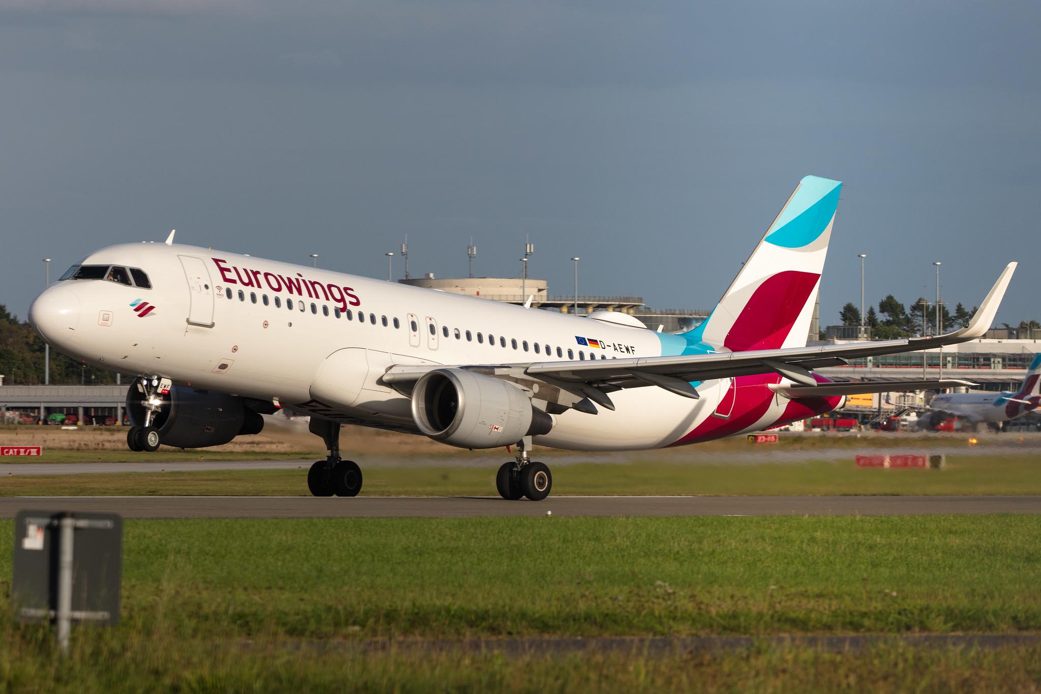 Hamburg Airport: Eurowings (EW / EWG) |  Airbus A320-214 A320 | D-AEWF | MSN 7087