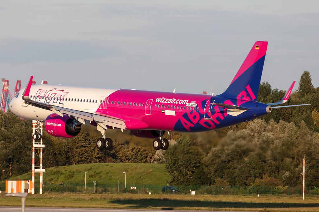 Hamburg Finkenwerder: Wizz Air Abu Dhabi (5W / WAZ) |  Airbus A321-271NX A21N | D-AVYL (A6-WZA) | MSN 9503