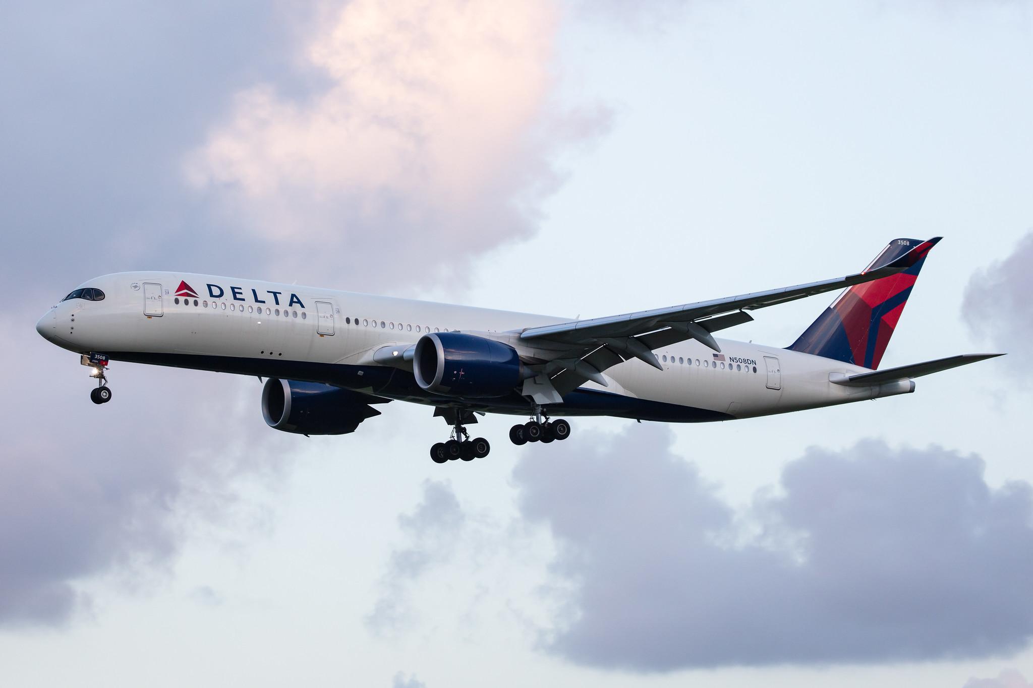 Amsterdam Airport Schiphol: Delta Air Lines (DL / DAL) |  Airbus A350-941 A359 | N508DN | MSN 190