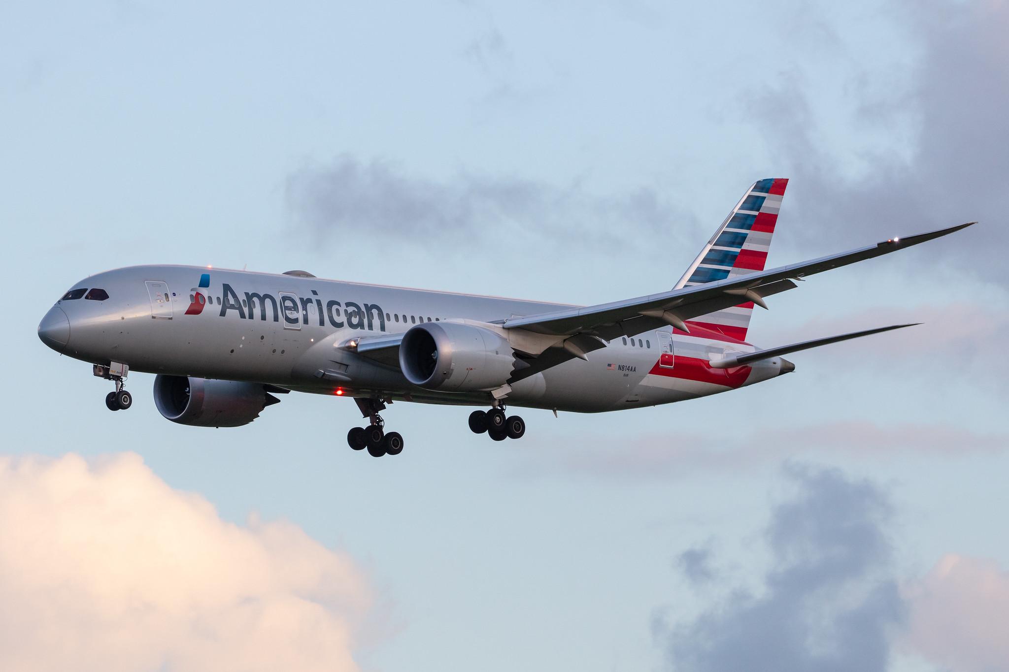 Amsterdam Airport Schiphol: American Airlines (AA / AAL) |  Boeing 787-8 Dreamliner B788 | N814AA | MSN 40632