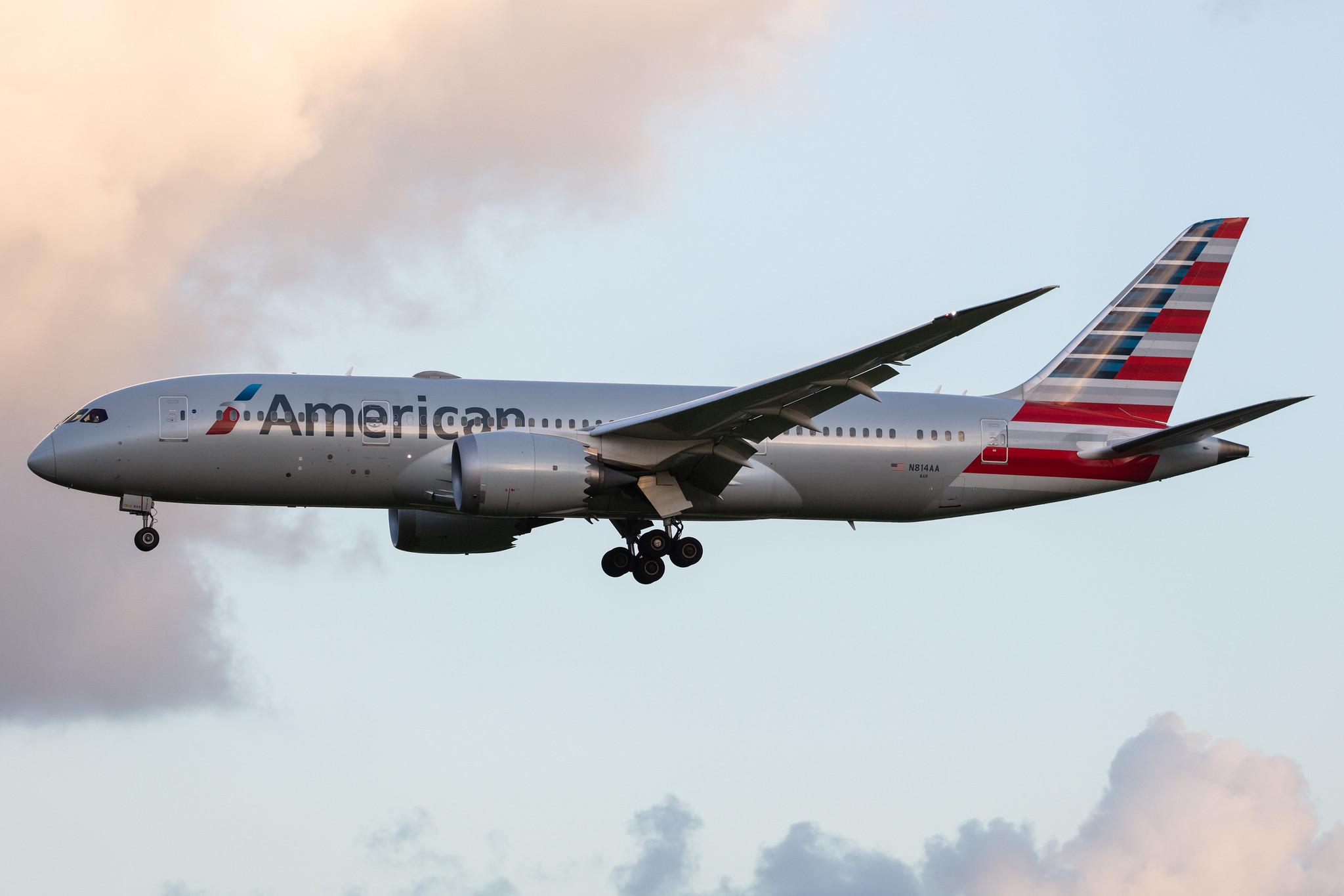 Amsterdam Airport Schiphol: American Airlines (AA / AAL) |  Boeing 787-8 Dreamliner B788 | N814AA | MSN 40632