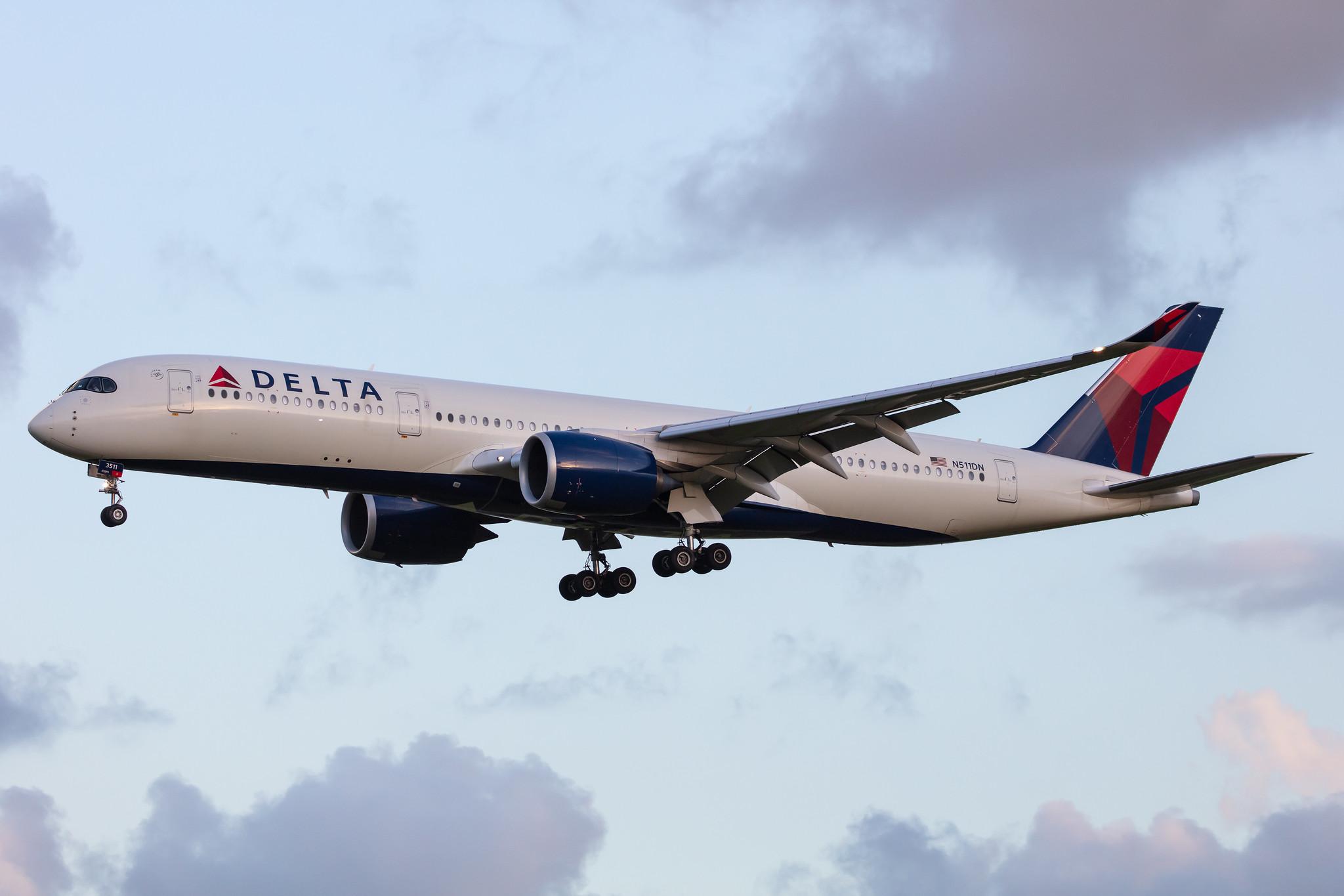 Amsterdam Airport Schiphol: Delta Air Lines (DL / DAL) |  Airbus A350-941 A359 | N511DN | MSN 210