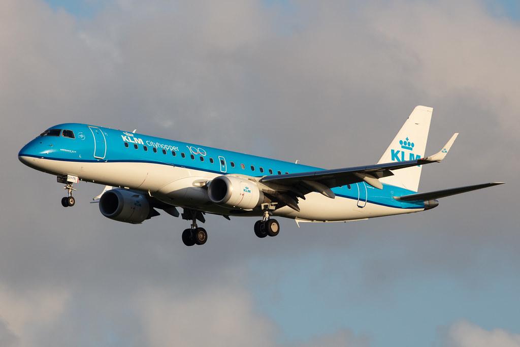Amsterdam Airport Schiphol: KLM (KL / KLM) | Operator: KLM Cityhopper |  Embraer E190STD E190 | PH-EXY | MSN 19000751