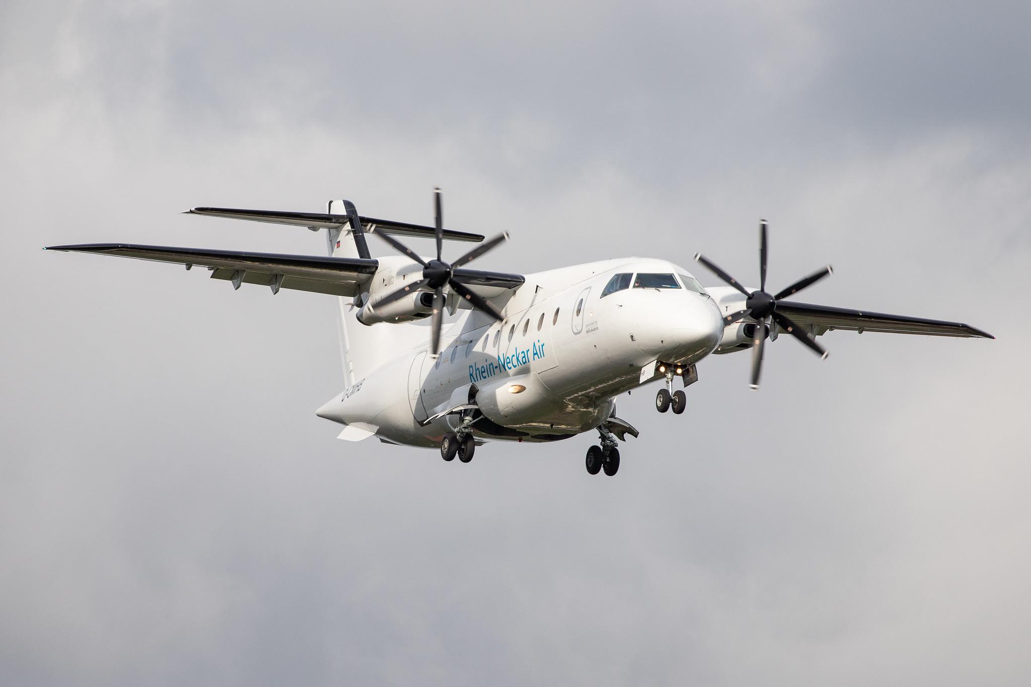 Hamburg Airport: Rhein-Neckar Air (M2 / MHV) | Operator: MHS Aviation |  Dornier 328-110 D328 | D-CMHB | MSN 3110