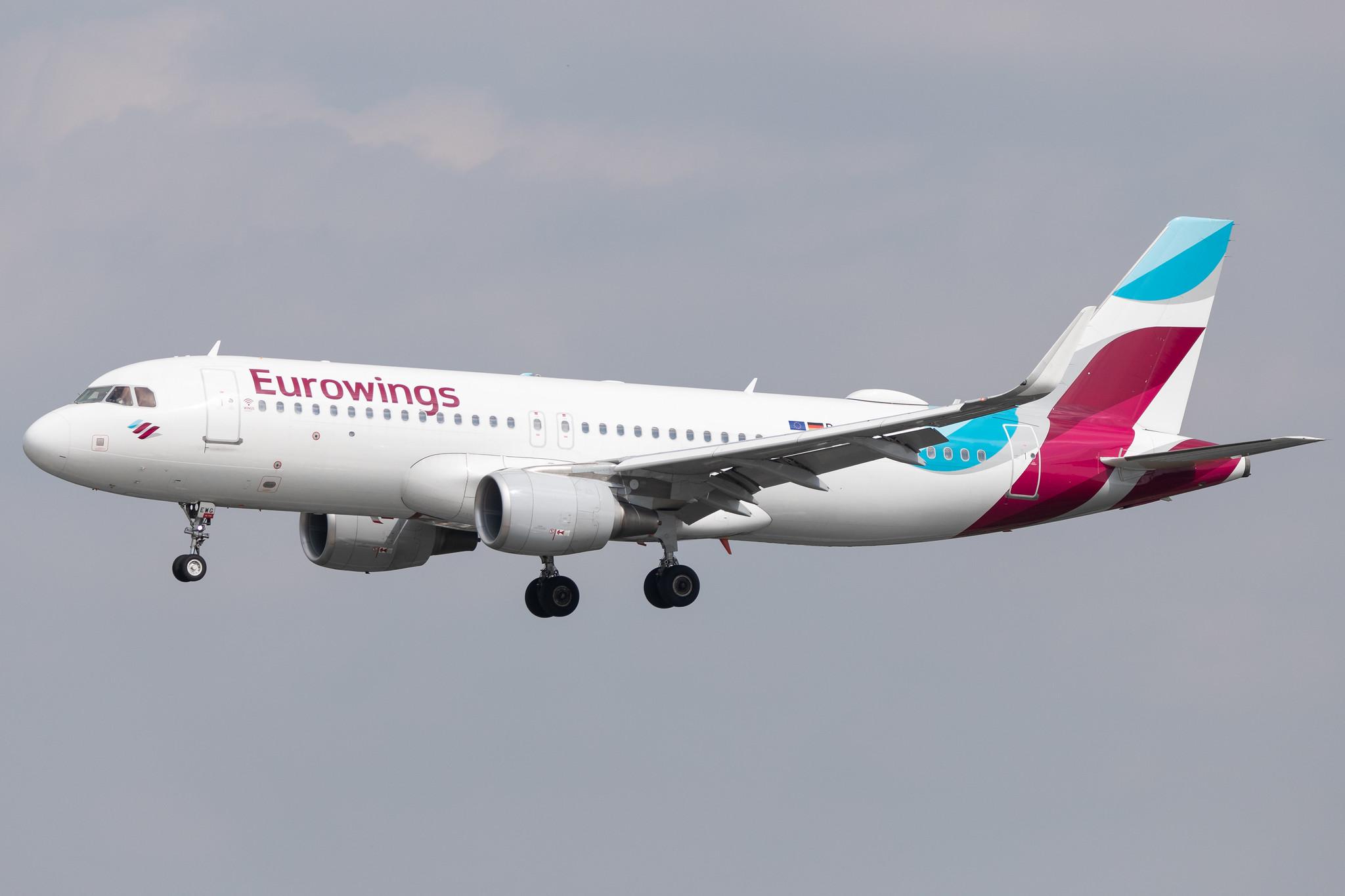 Hamburg Airport: Eurowings (EW / EWG) |  Airbus A320-214 A320 | D-AEWG | MSN 7121