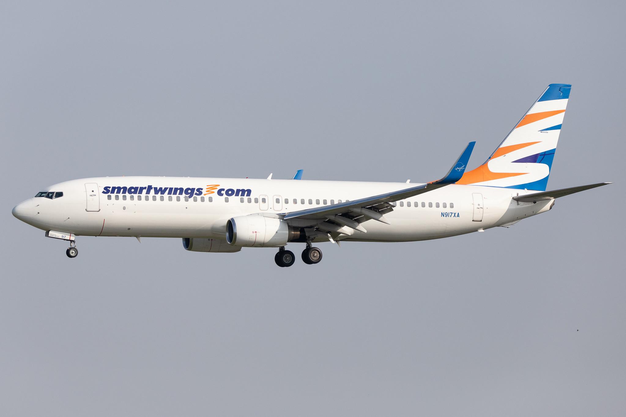 Hamburg Airport: Smartwings (QS / TVS) | Operator: Swift Air |  Boeing 737-86J B738 | N917XA | MSN 32917