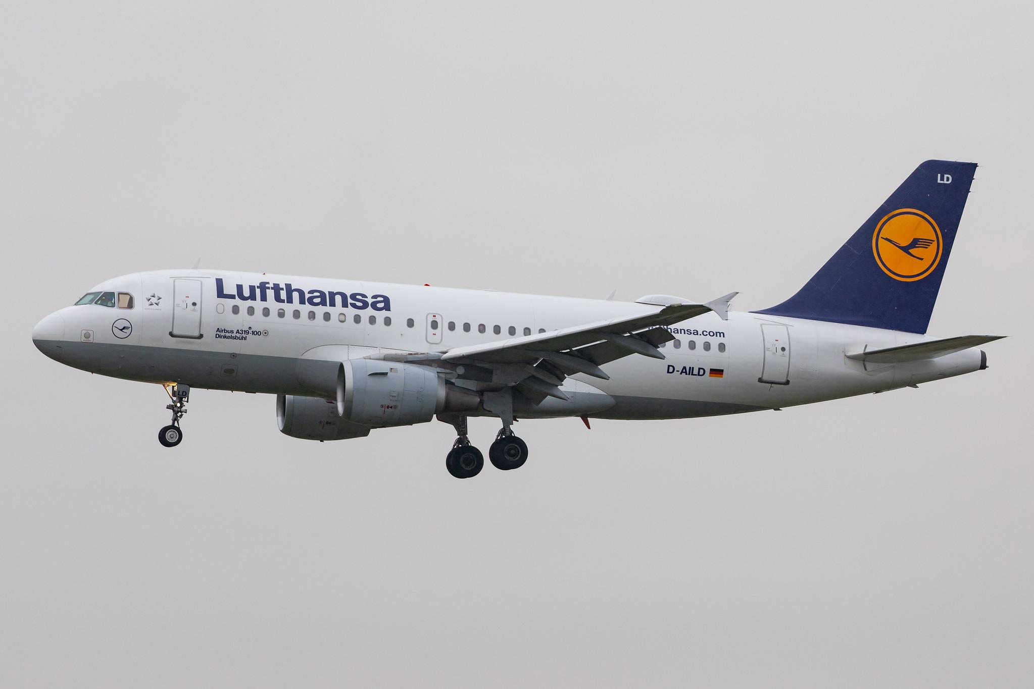 Hamburg Airport: Lufthansa (LH / DLH) |  Airbus A319-114 A319 | D-AILD | MSN 0623