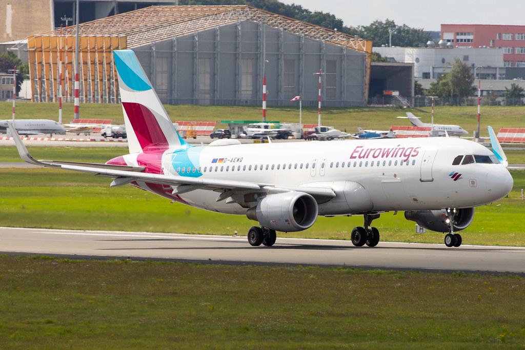 Hamburg Airport: Eurowings (EW / EWG) |  Airbus A320-214 A320 | D-AEWQ | MSN 7398