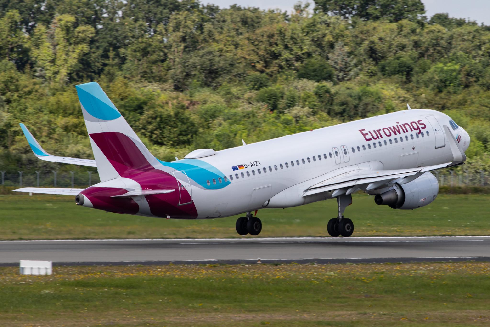 Hamburg Airport: Eurowings (EW / EWG) |  Airbus A320-214 A320 | D-AIZT | MSN 5601