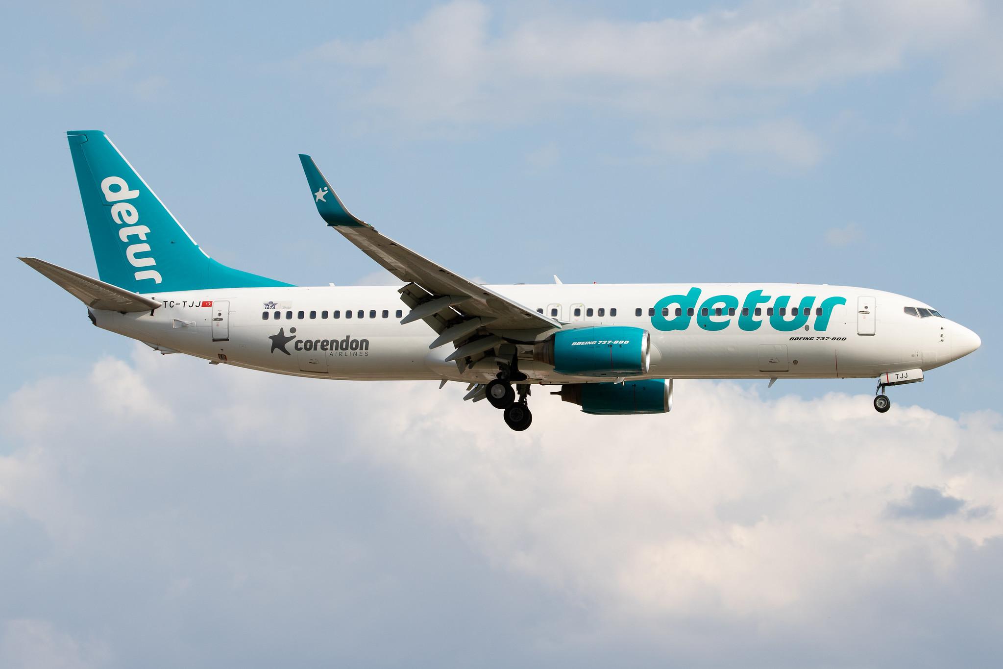 Hamburg Airport: Corendon Airlines (XC / CAI) |  Livery: Detur Livery |  Boeing 737-8S3 B738 | TC-TJJ | MSN 29247