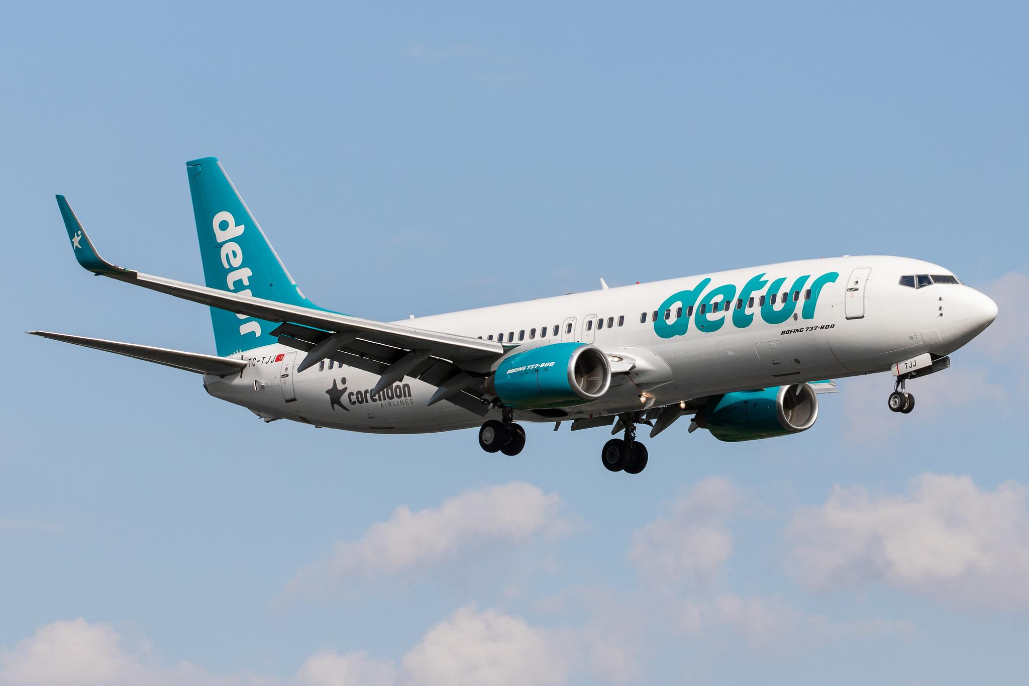 Hamburg Airport: Corendon Airlines (XC / CAI) |  Livery: Detur Livery |  Boeing 737-8S3 B738 | TC-TJJ | MSN 29247