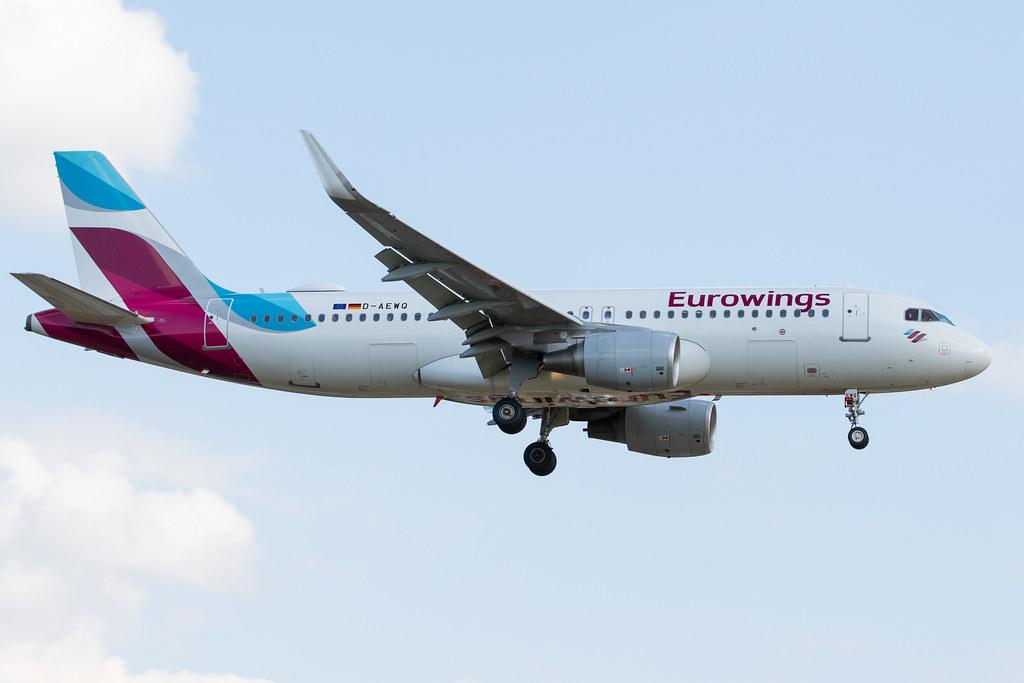 Hamburg Airport: Eurowings (EW / EWG) |  Airbus A320-214 A320 | D-AEWQ | MSN 7398
