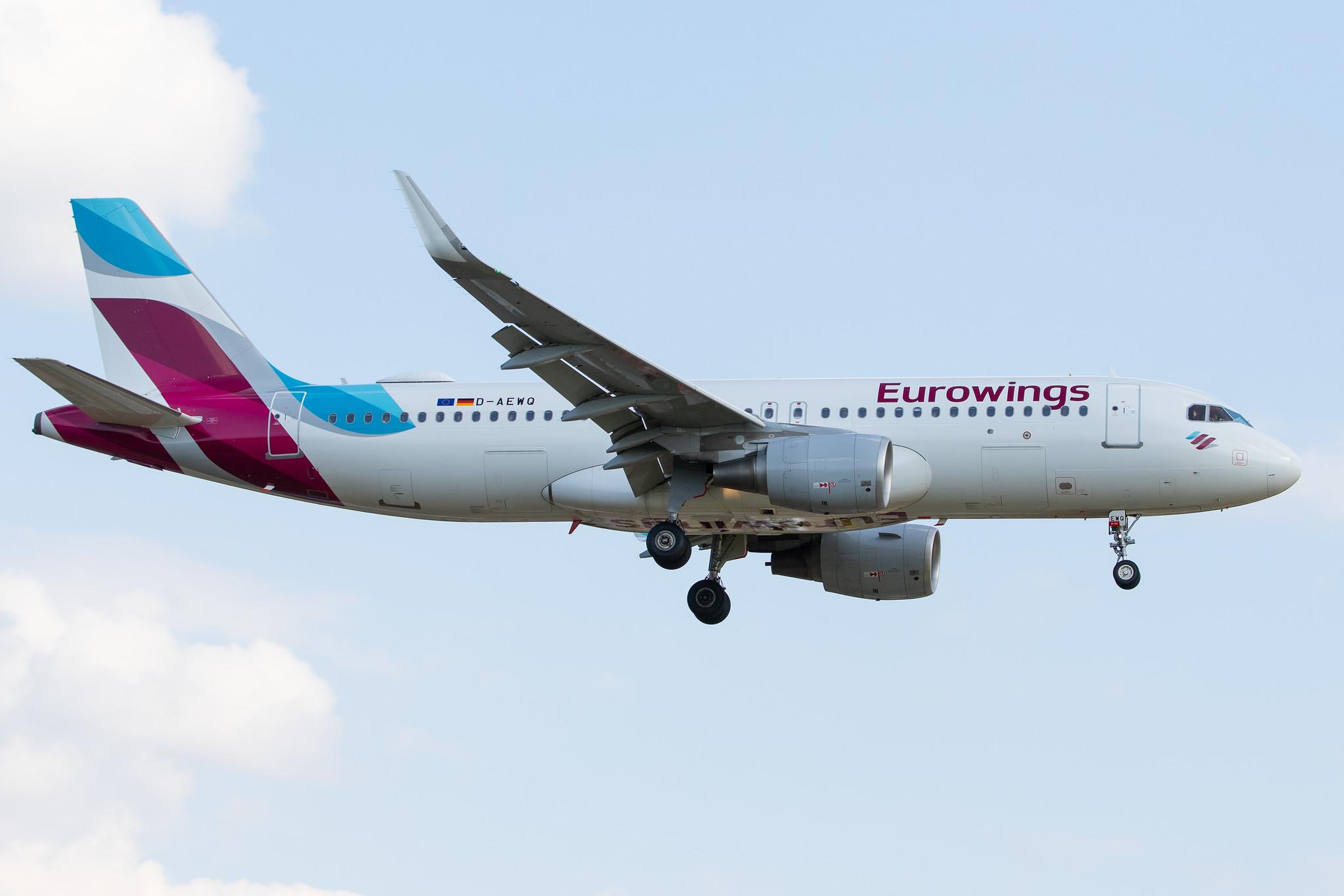 Hamburg Airport: Eurowings (EW / EWG) |  Airbus A320-214 A320 | D-AEWQ | MSN 7398