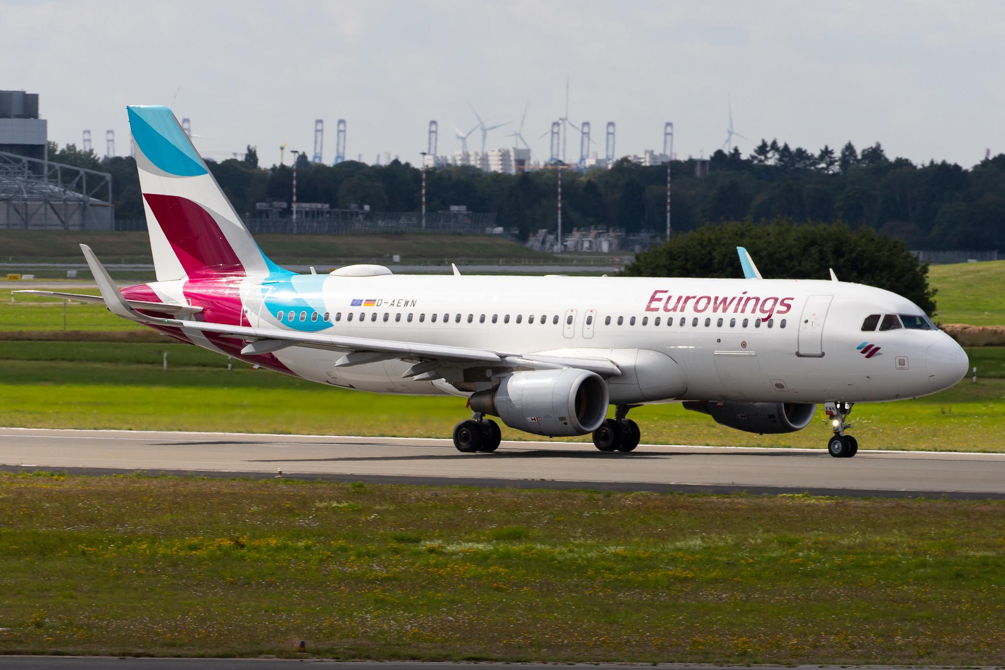 Hamburg Airport: Eurowings (EW / EWG) |  Airbus A320-214 A320 | D-AEWN | MSN 7393