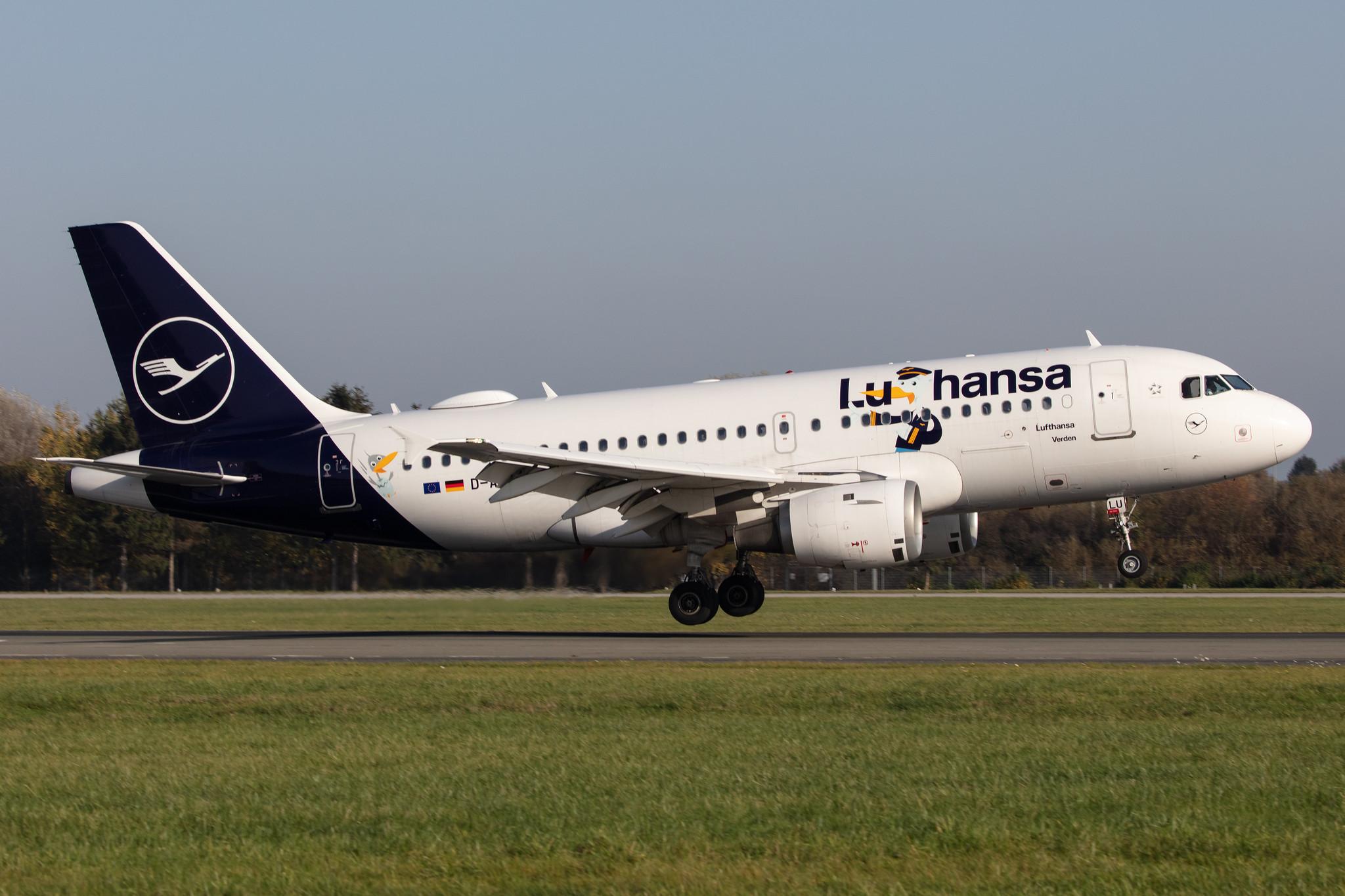Hamburg Airport: Lufthansa (LH / DLH) |  Livery: Lu Sticker |  Airbus A319-114 A319 | D-AILU | MSN 0744