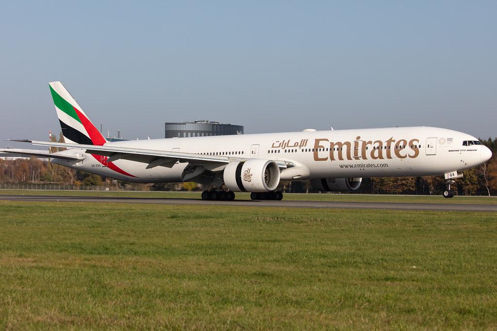 Hamburg Airport: Emirates (EK / UAE) |  Boeing 777-31H(ER) B77W | A6-EQA | MSN 42346