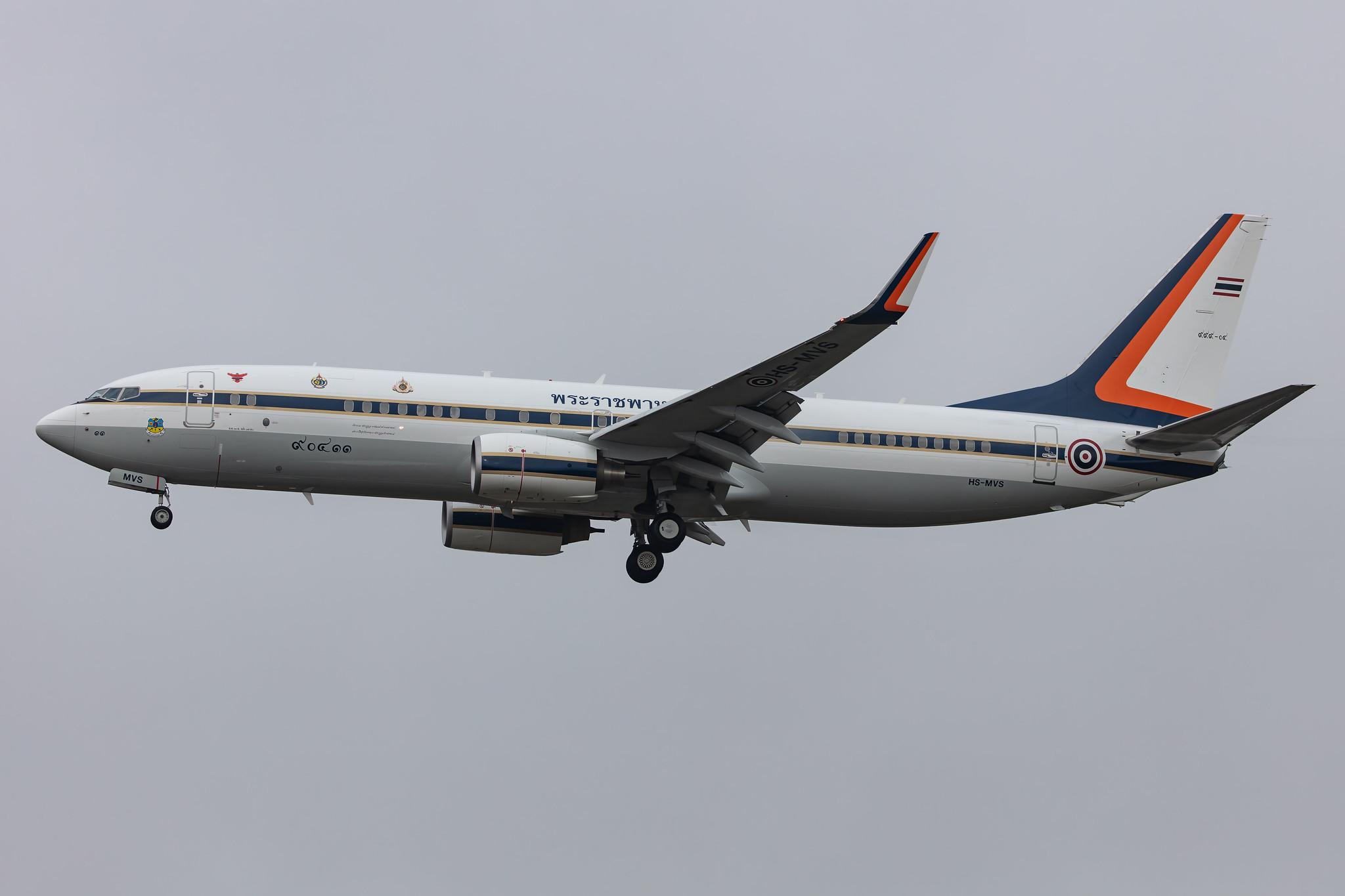 Hamburg Airport: Royal Thai Air Force |  Boeing 737-8Z6 B738 | HS-MVS | MSN 35478