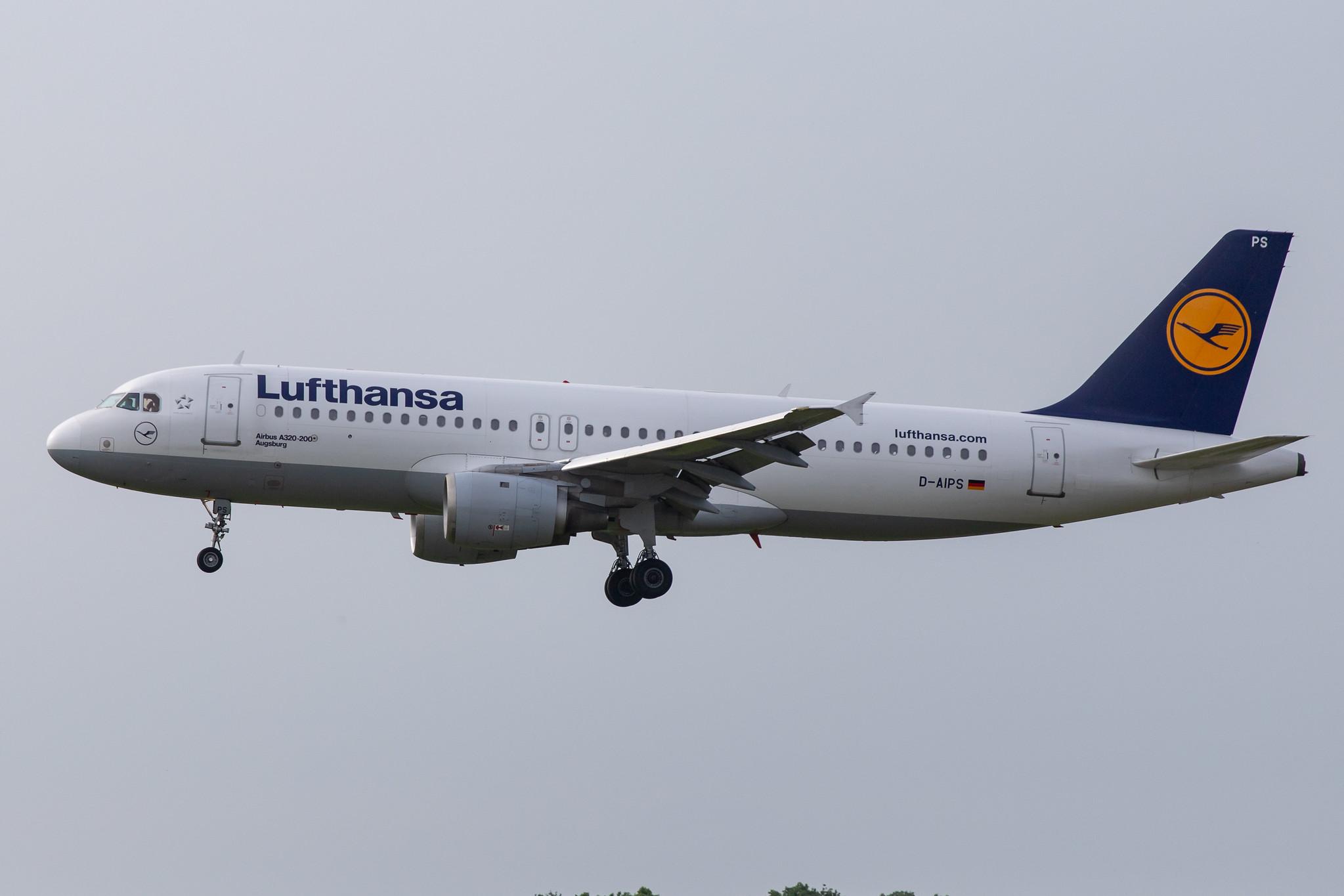 Hamburg Airport: Lufthansa (LH / DLH) |  Airbus A320-211 A320 | D-AIPS | MSN 0116