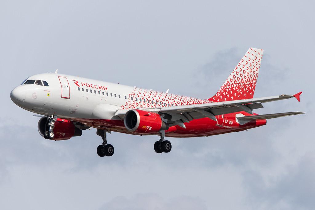 Hamburg Airport: Rossiya (FV / SDM) |  Airbus A319-114 A319 | VP-BIU | MSN 0649
