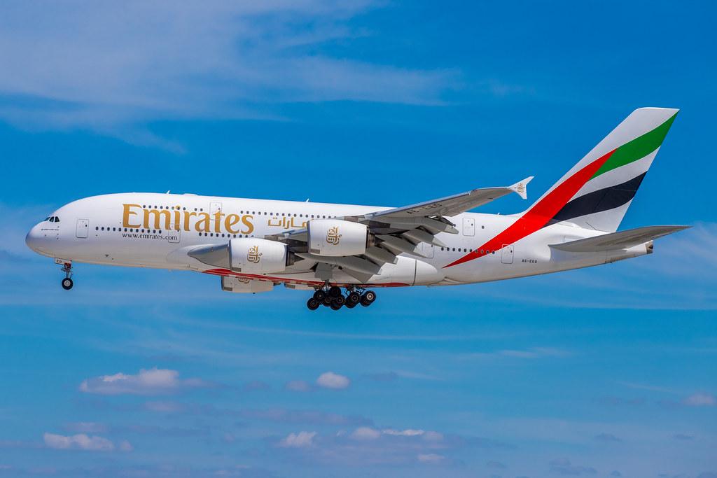 Hamburg Airport: Emirates (EK / UAE) |  Airbus A380-861 A388 | A6-EED | MSN 111