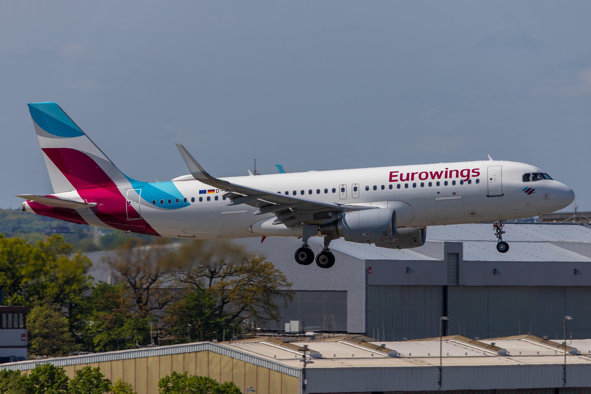 Hamburg Airport: Eurowings (EW / EWG) |  Airbus A320-214 A320 | D-AEWF | MSN 7087